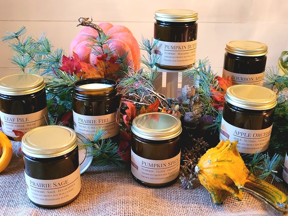 Roasted Chestnut Soy Candle | 9 oz Amber Apothecary Jar