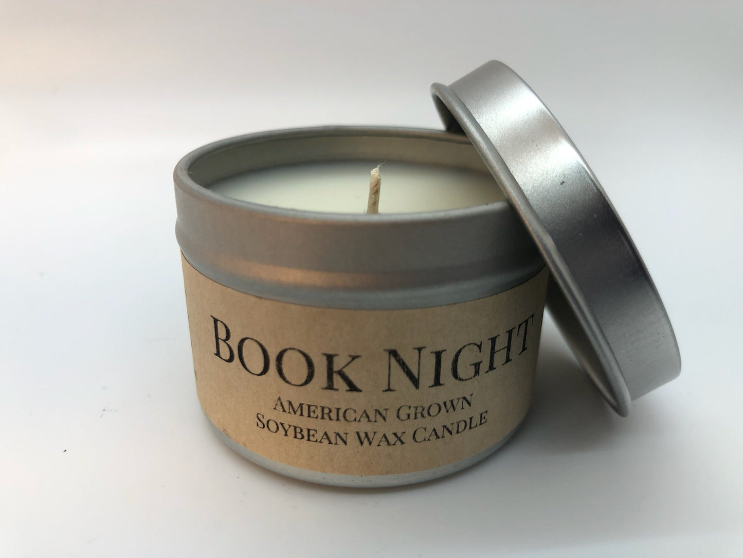 Book Night Soy Candle | 2 oz Travel Tin