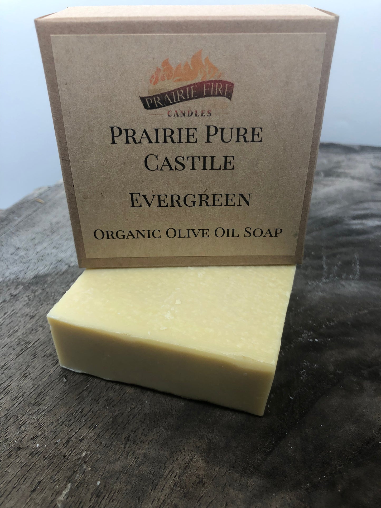 Evergreen Real Castile Organic Olive Oil Soap for Sensitive Skin - Dye Free - 100% Certified Organic Extra Virgin Olive Oil