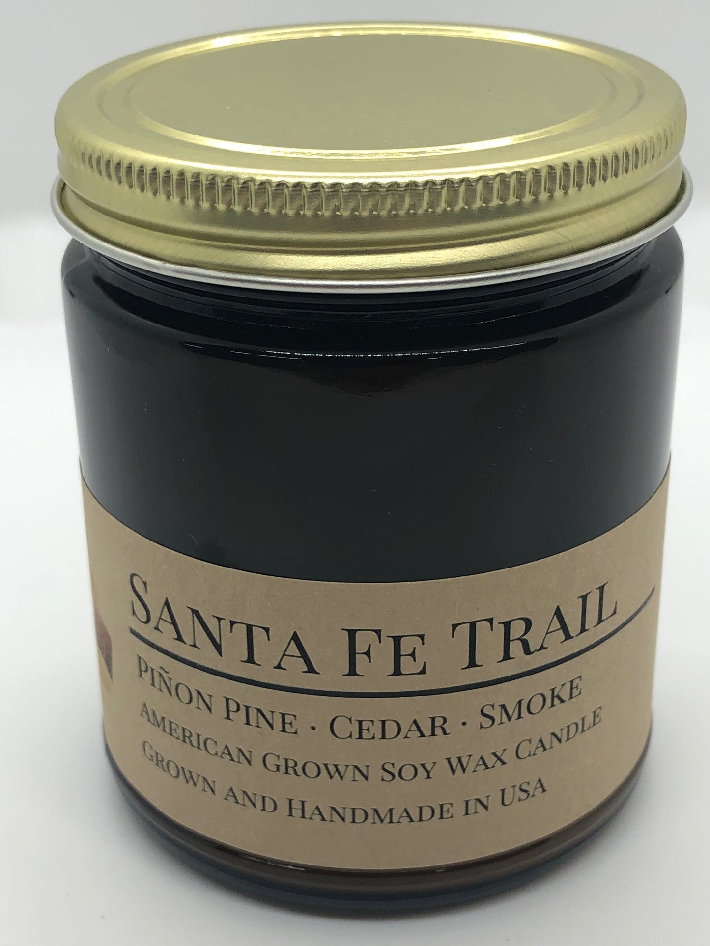 Santa Fe Trail Soy Candle | 9 oz Amber Apothecary Jar