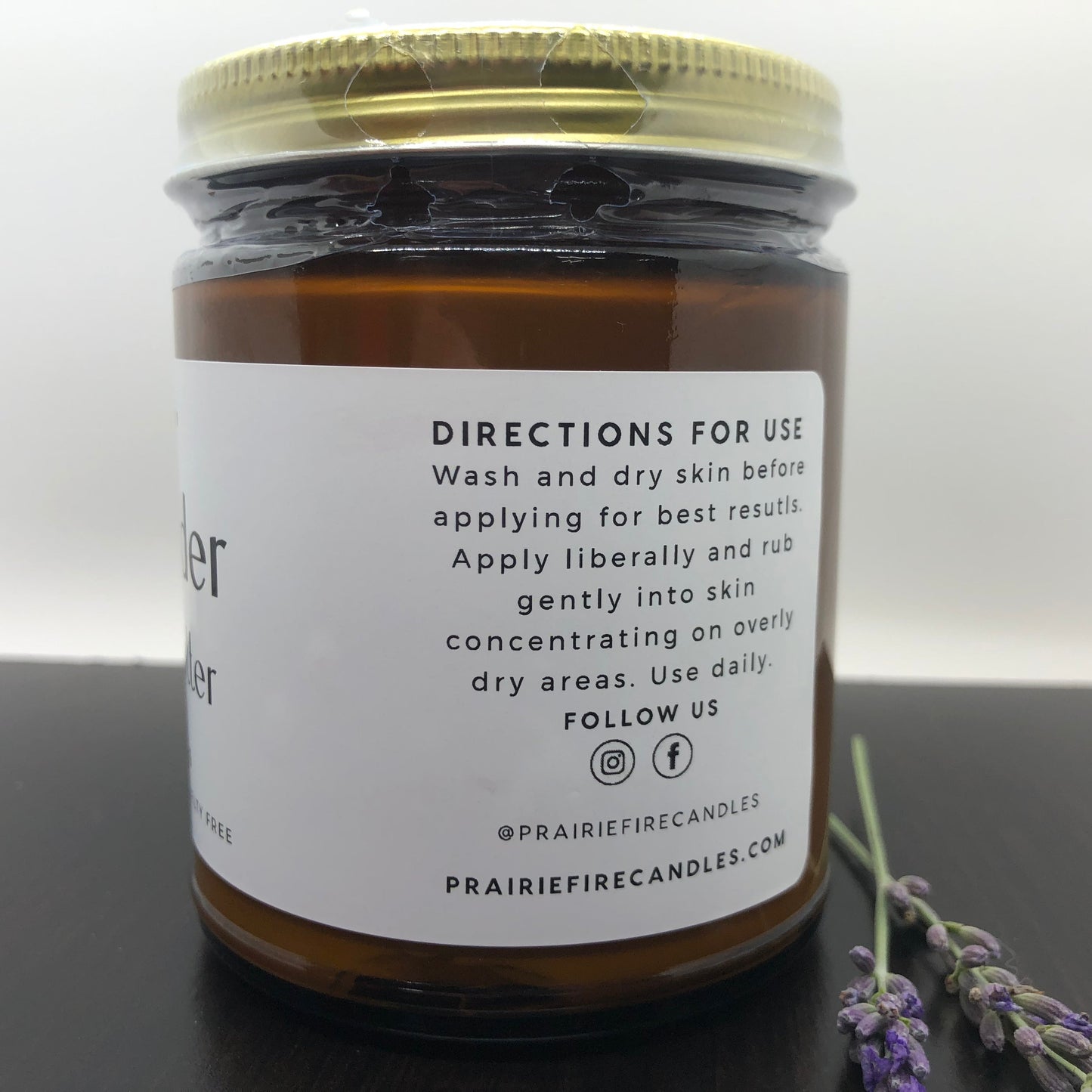 Lavender Body Butter - 8 oz (Prairie Lavender)