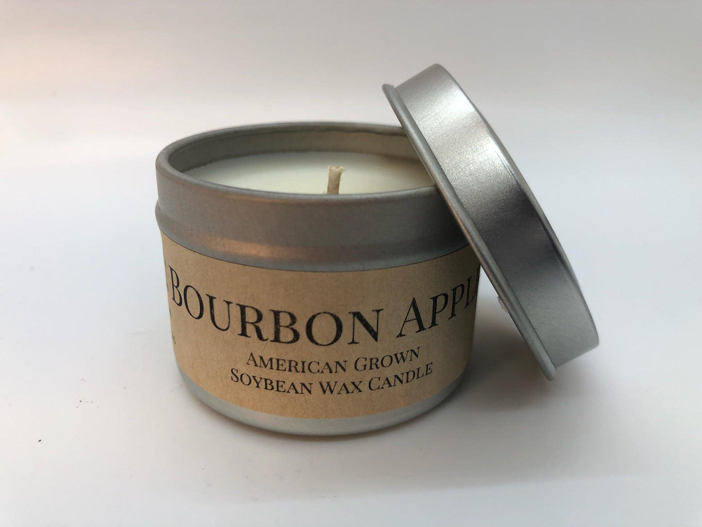Bourbon Apple Soy Candle | 2 oz Travel Tin