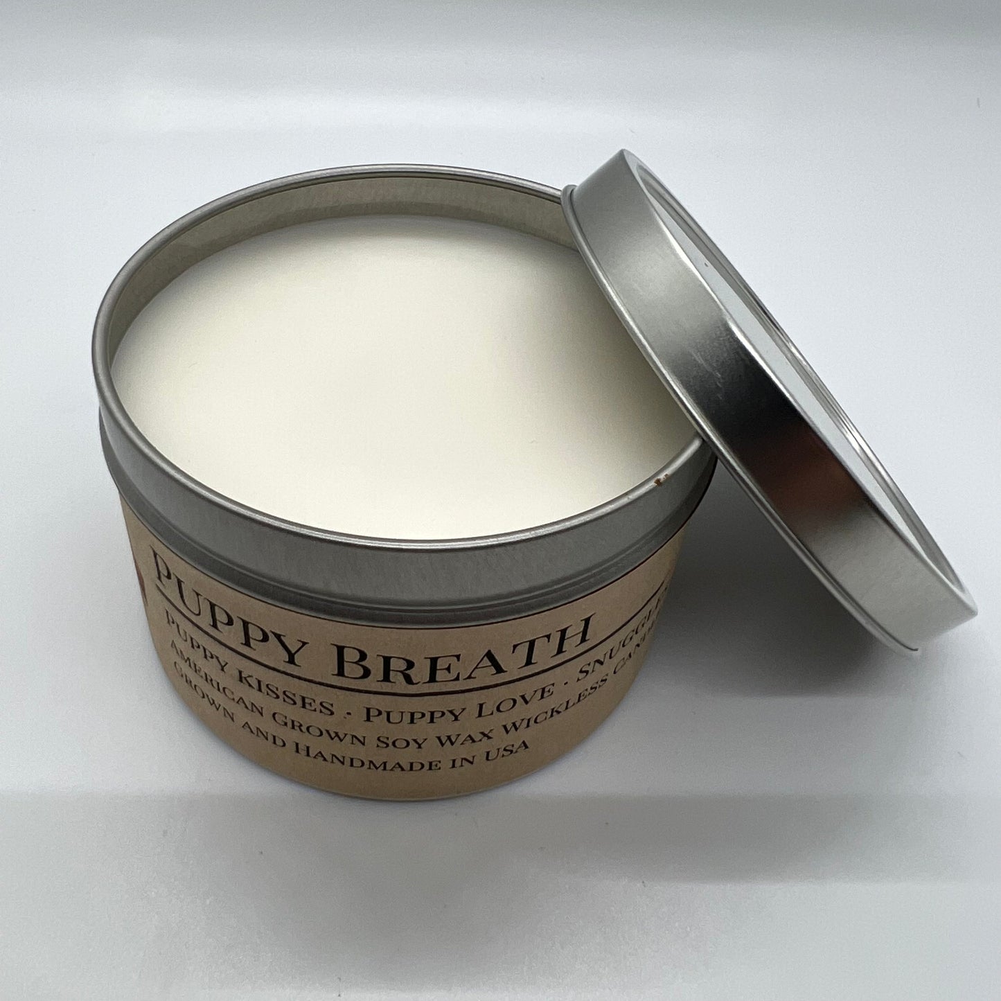 Puppy Breath Soy Wickless Candle Melt | 8 oz Travel Tin