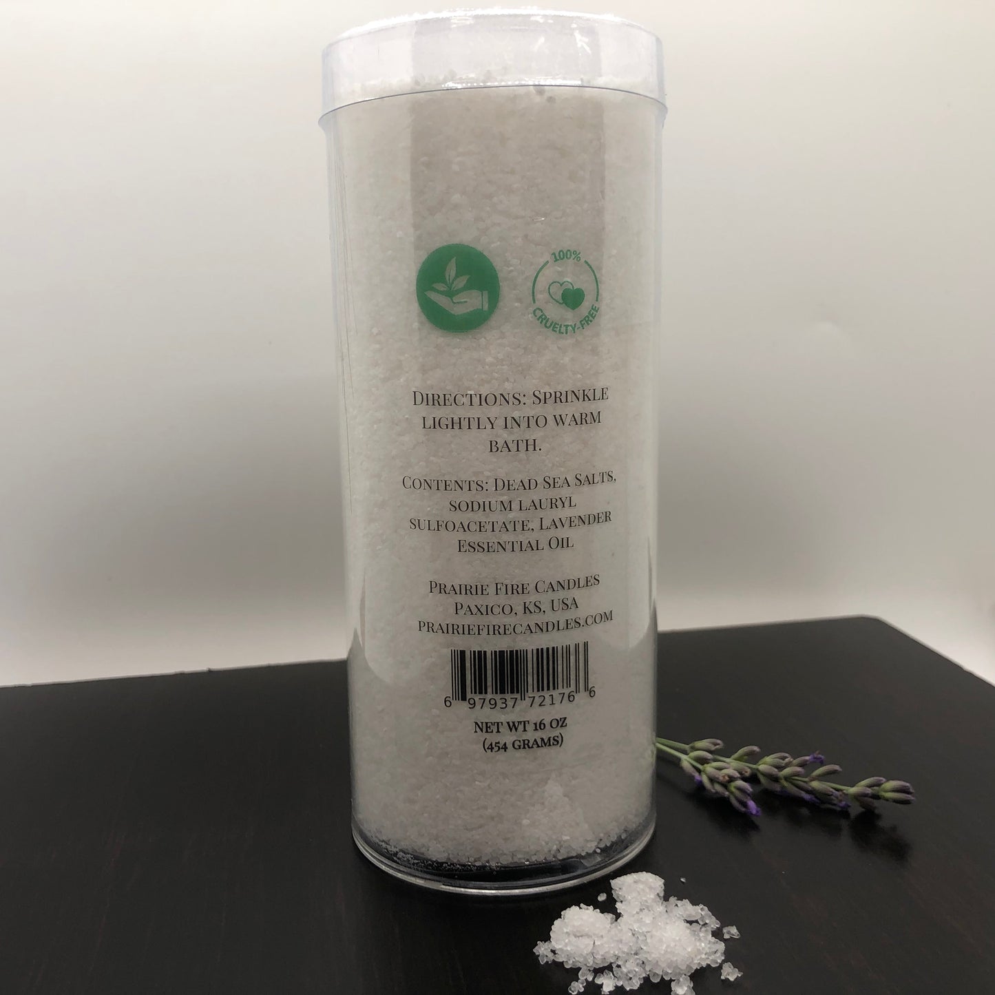 Lavender Dead Sea Bath Salts - 16oz (Prairie Lavender)
