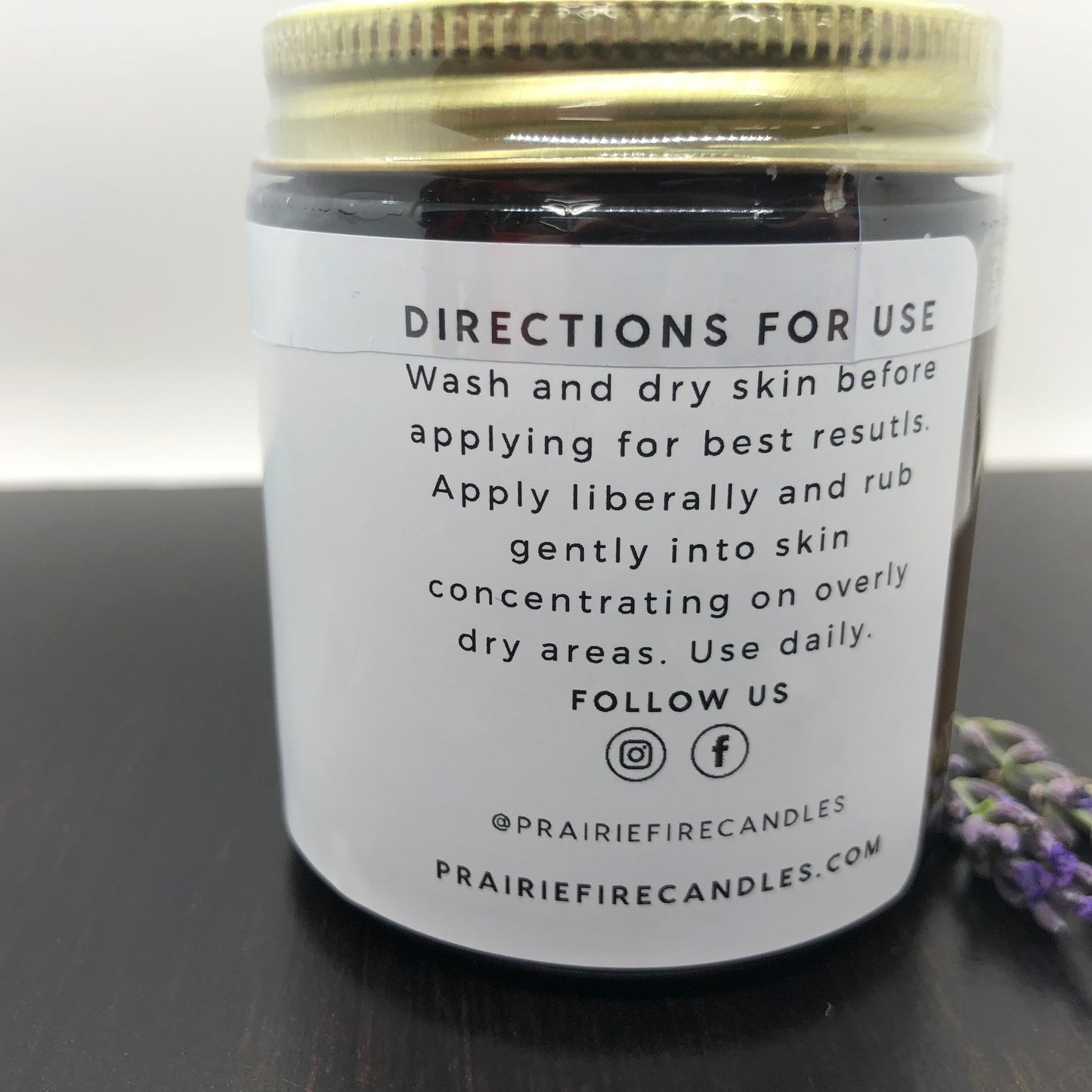 Lavender Body Butter - 4 oz (Prairie Lavender)