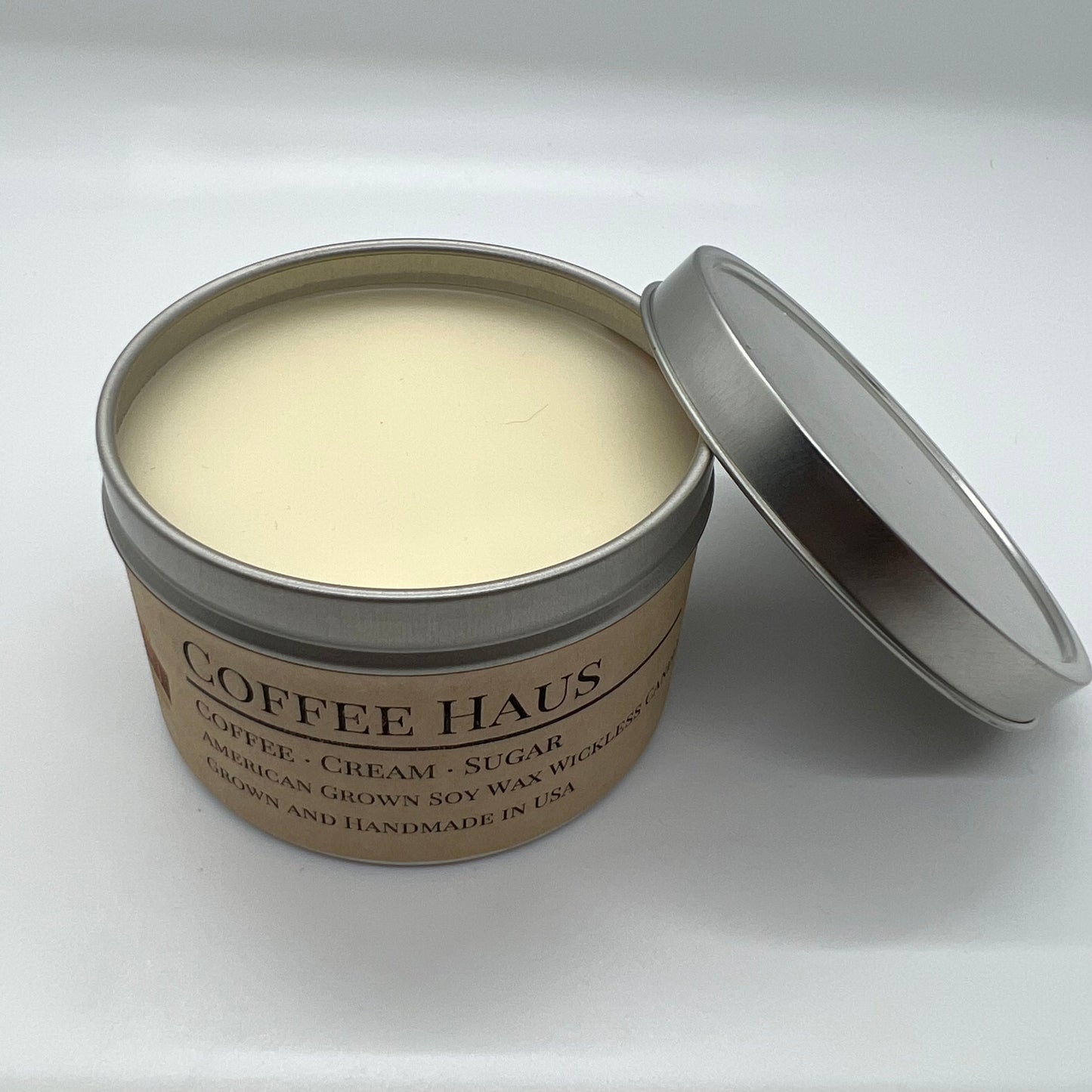 Coffee Haus Soy Wickless Candle Melt | 8 oz Travel Tin