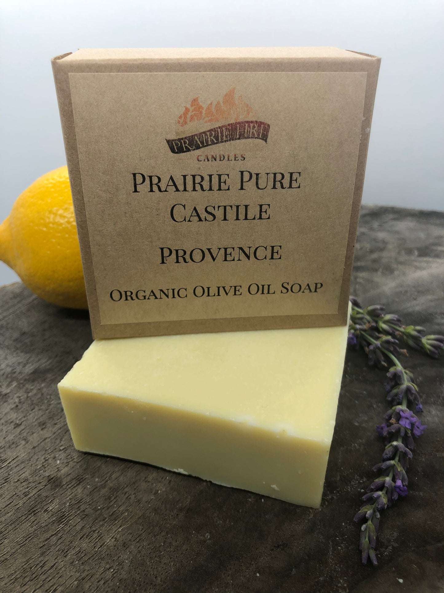 Provence (Lavender) Real Castile Organic Olive Oil Soap for Sensitive Skin - Dye Free - 100% Certified Organic Extra Virgin Olive Oil