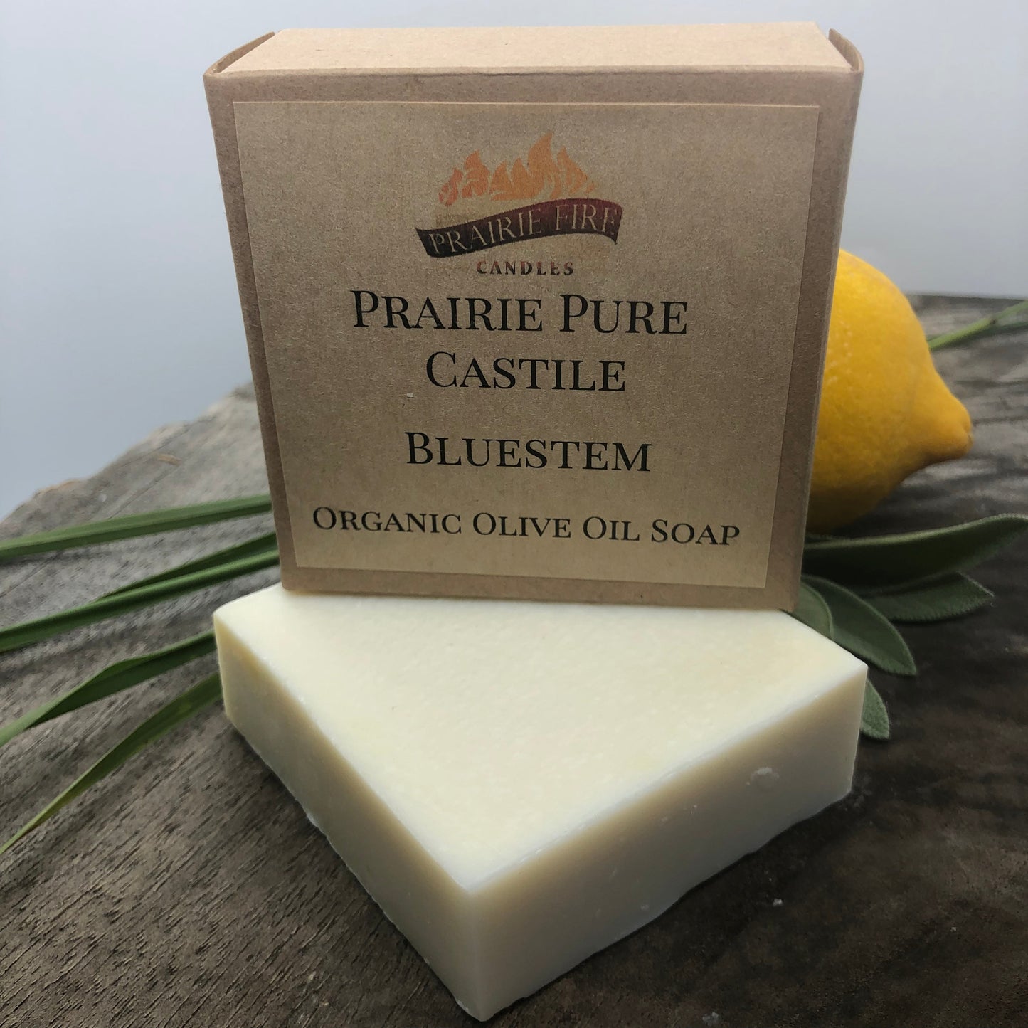 Bluestem Real Castile Organic Olive Oil Soap for Sensitive Skin - Dye Free - 100% Certified Organic Extra Virgin Olive Oil