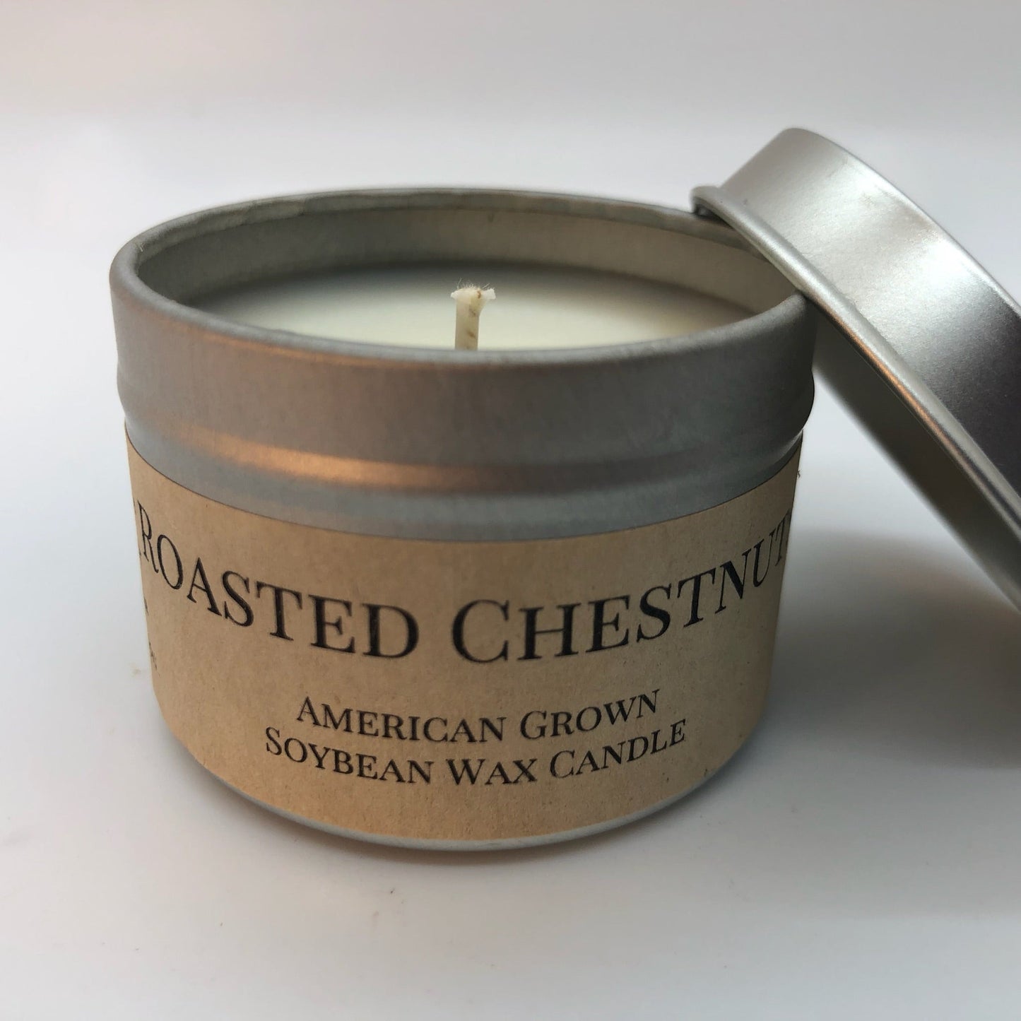 Roasted Chestnut Soy Candle | 2 oz Travel Tin