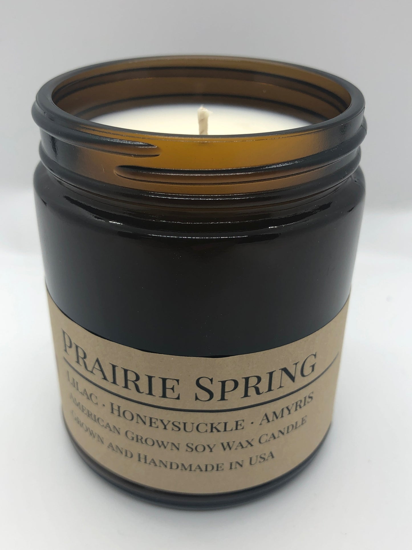 Prairie Spring Soy Candle | 9 oz Amber Apothecary Jar