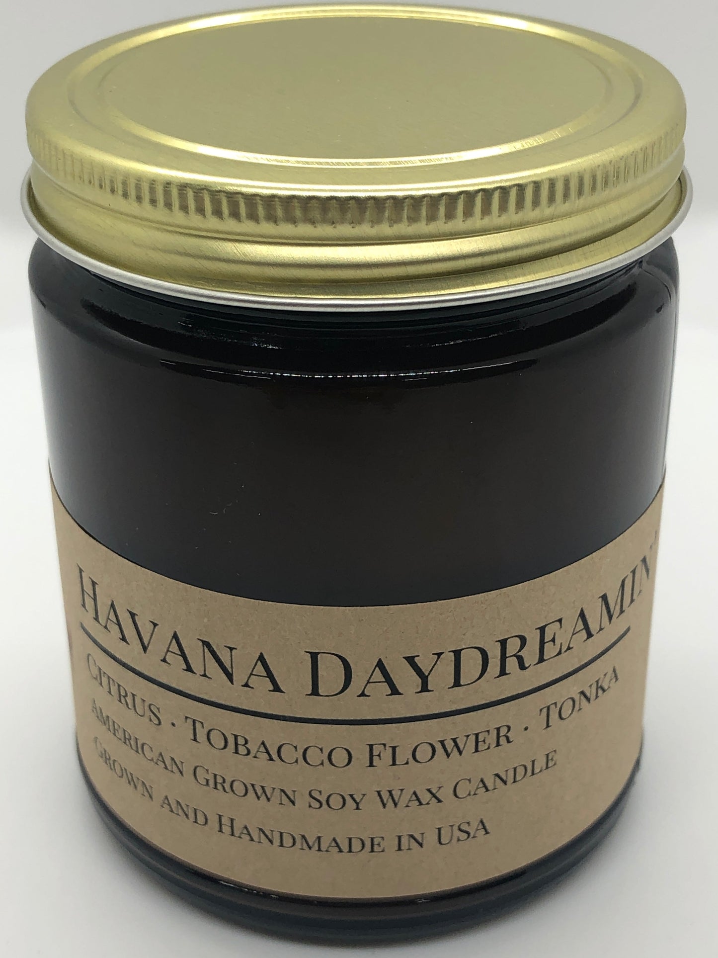Havana Daydreamin' Soy Candle | 9 oz Amber Apothecary Jar