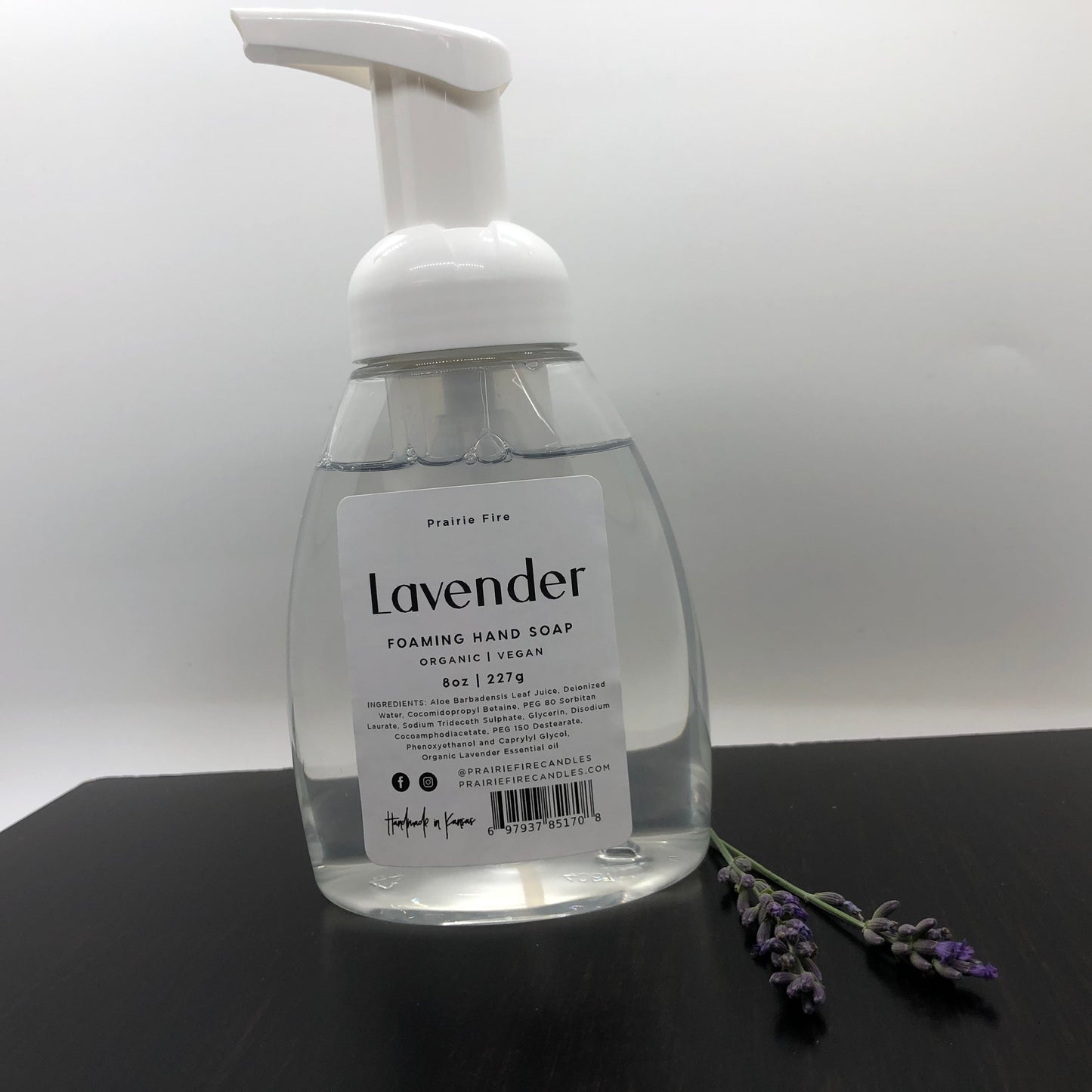 Lavender Foaming Hand Soap 8 oz (Prairie Lavender)