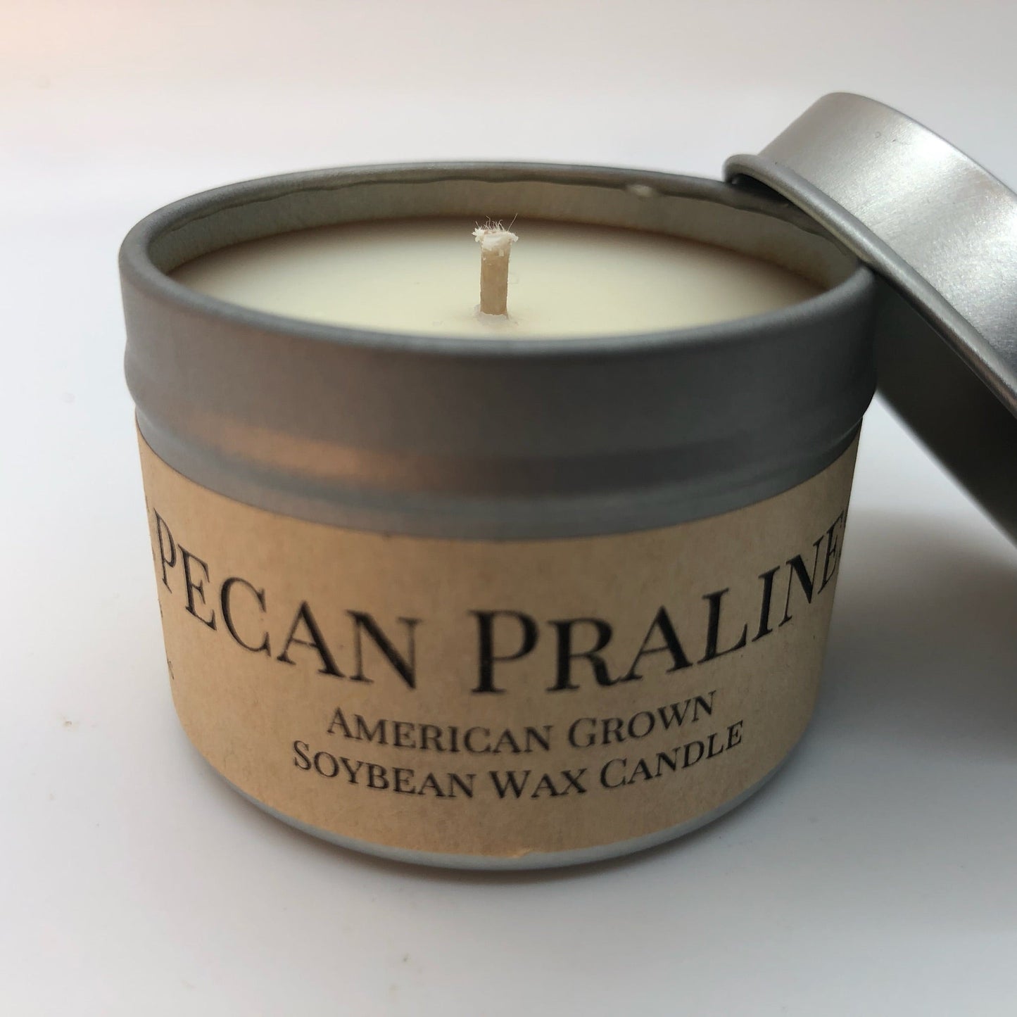 Pecan Pralines Soy Candle | 2 oz Travel Tin