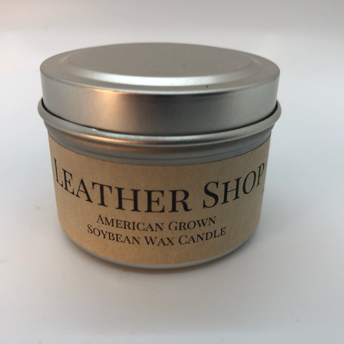 Leather Shop Soy Candle | 2 oz Travel Tin