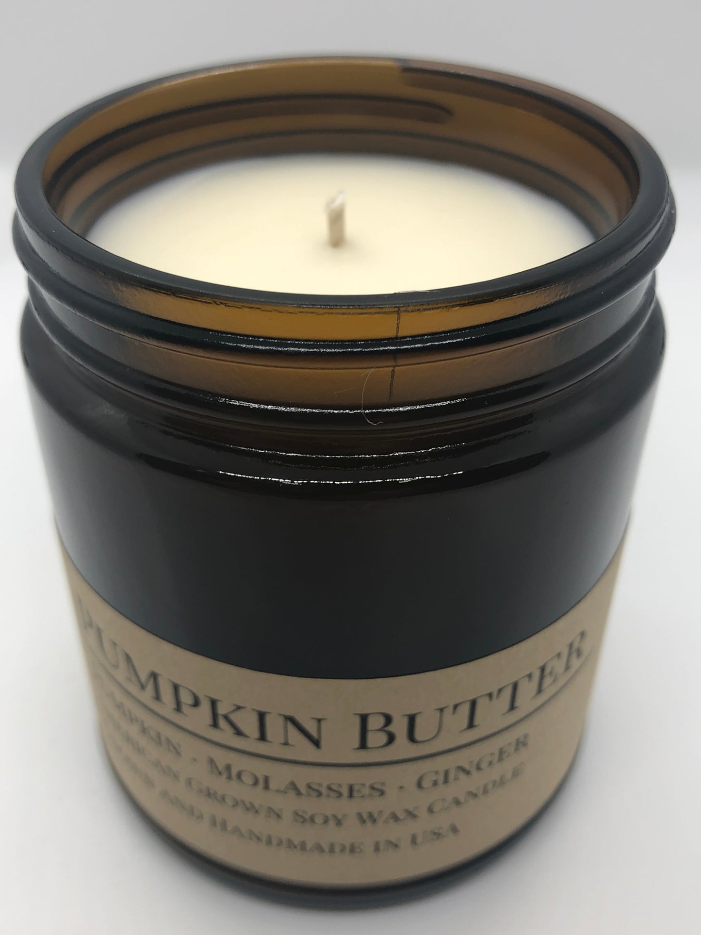 Pumpkin Butter Soy Candle | 9 oz Amber Apothecary Jar