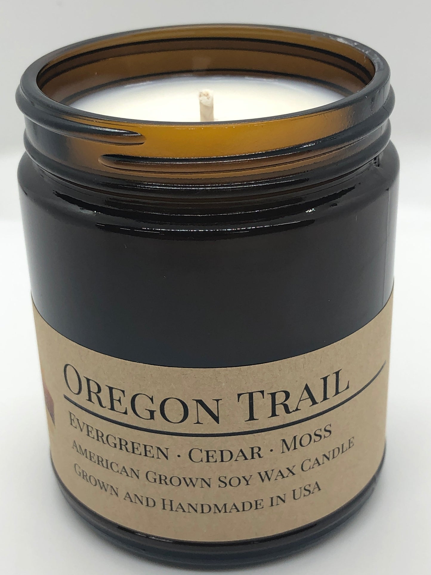 Oregon Trail Soy Candle | 9 oz Amber Apothecary Jar