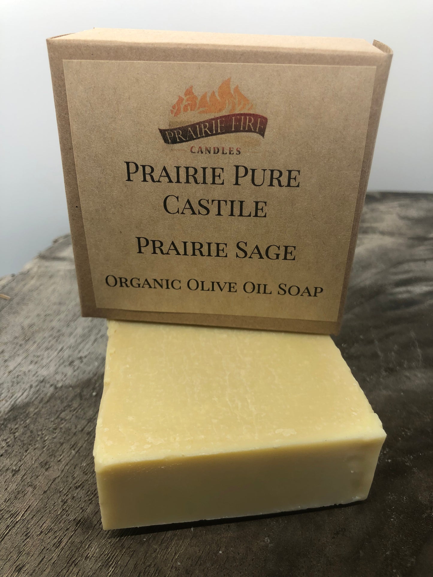 Prairie Sage Real Castile Organic Olive Oil Soap for Sensitive Skin - Dye Free - 100% Certified Organic Extra Virgin Olive Oil