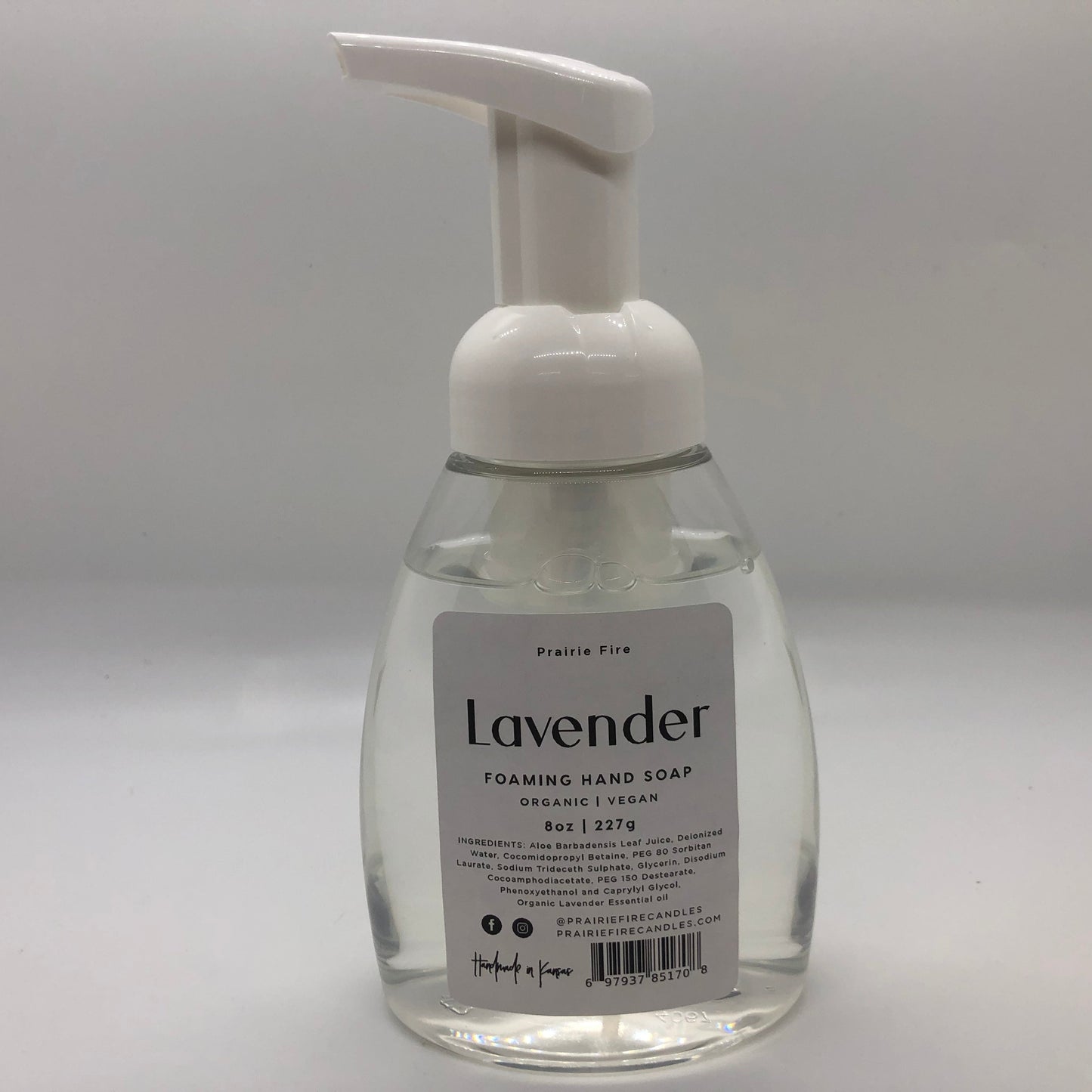 Lavender Foaming Hand Soap 8 oz (Prairie Lavender)