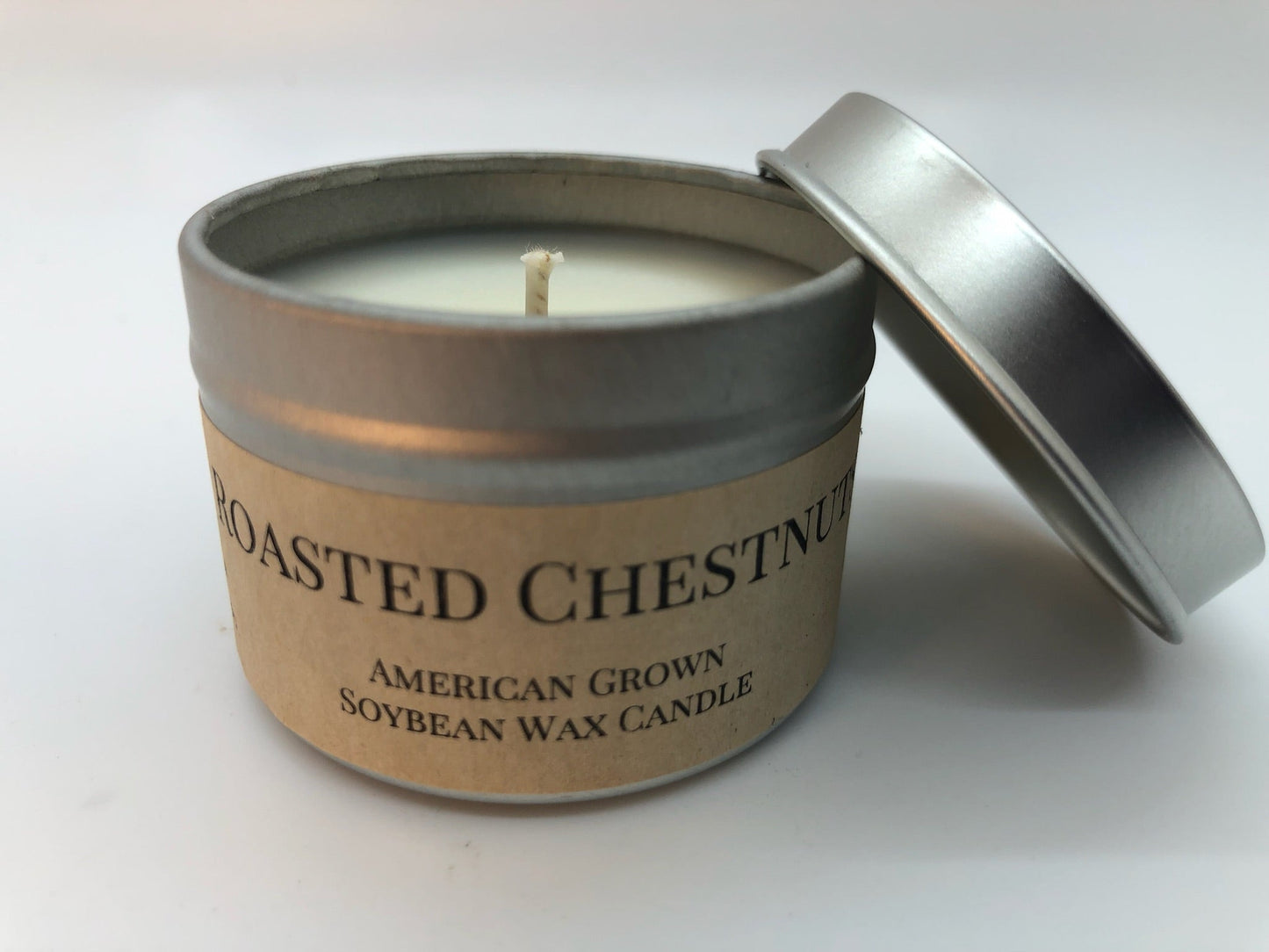 Roasted Chestnut Soy Candle | 2 oz Travel Tin