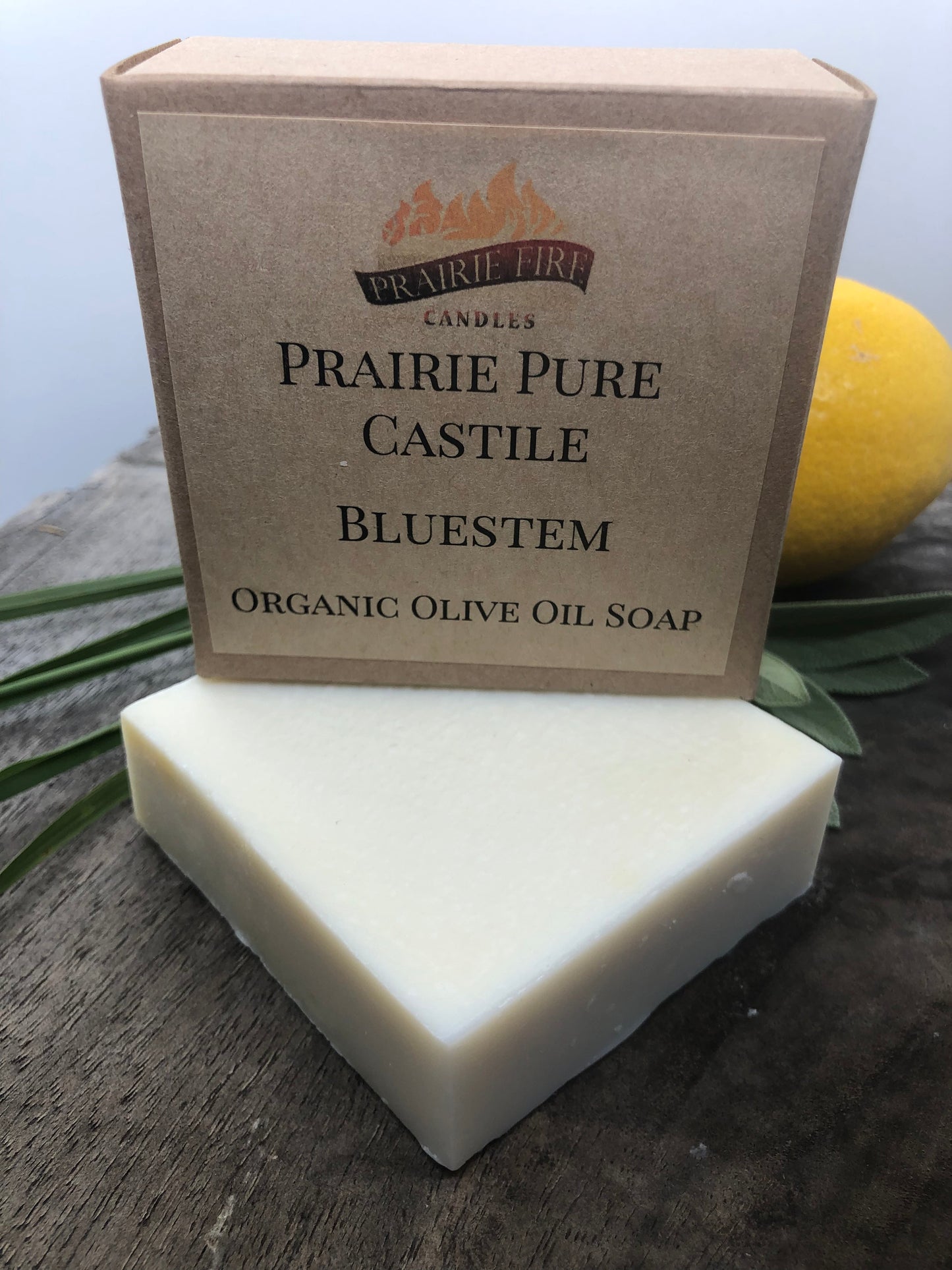 Bluestem Real Castile Organic Olive Oil Soap for Sensitive Skin - Dye Free - 100% Certified Organic Extra Virgin Olive Oil