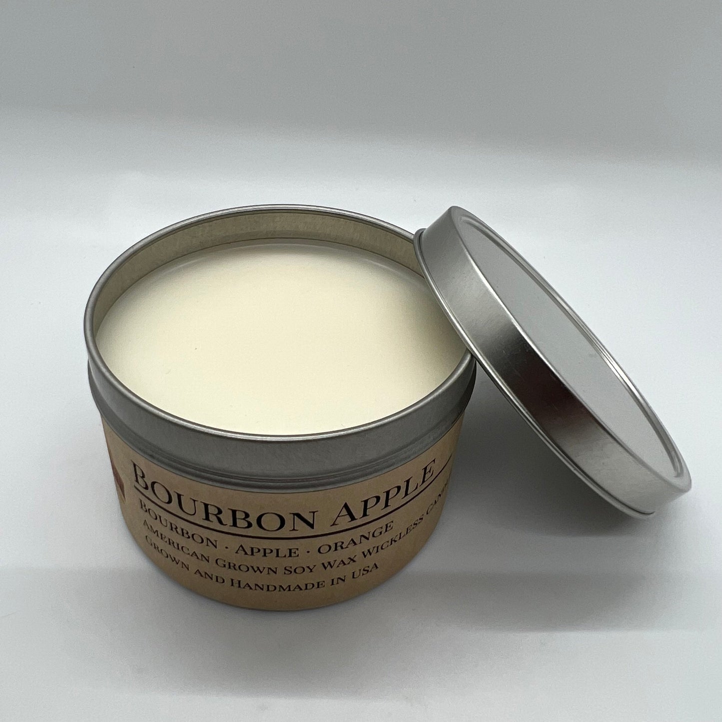 Bourbon Apple Soy Wickless Candle Melt | 8 oz Travel Tin
