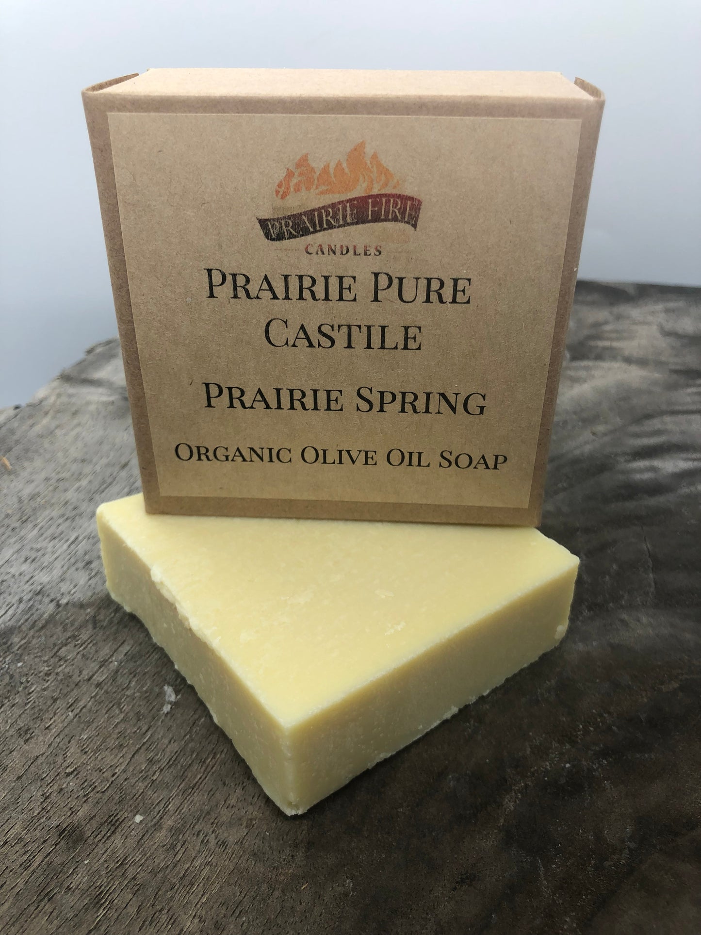 Prairie Spring Real Castile Organic Olive Oil Soap for Sensitive Skin - Dye Free - 100% Certified Organic Extra Virgin Olive Oil