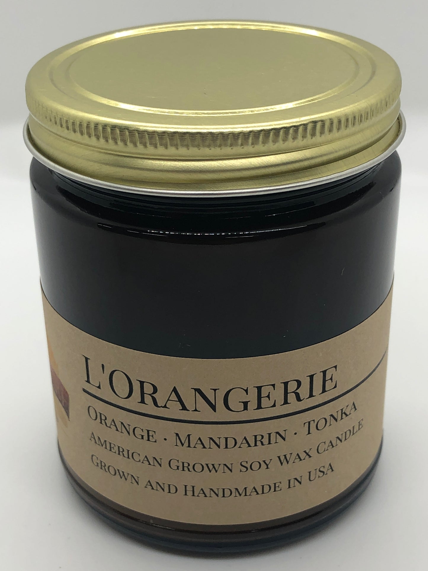 L'Orangerie Soy Candle | 9 oz Amber Apothecary Jar