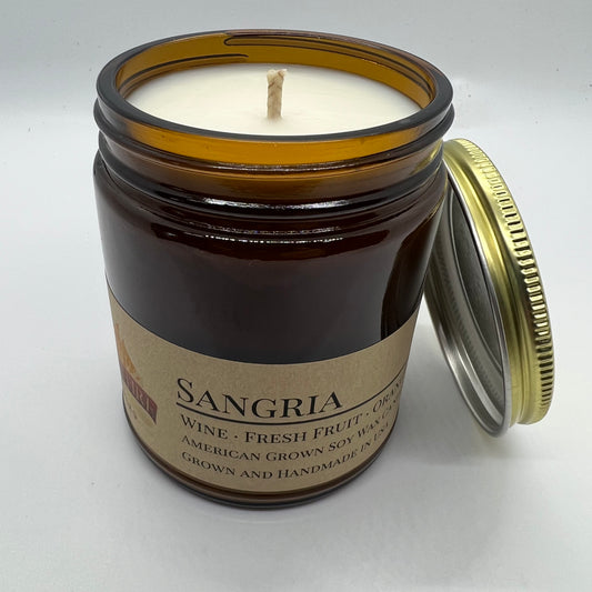 Sangria Soy Candle | 9 oz Amber Apothecary Jar