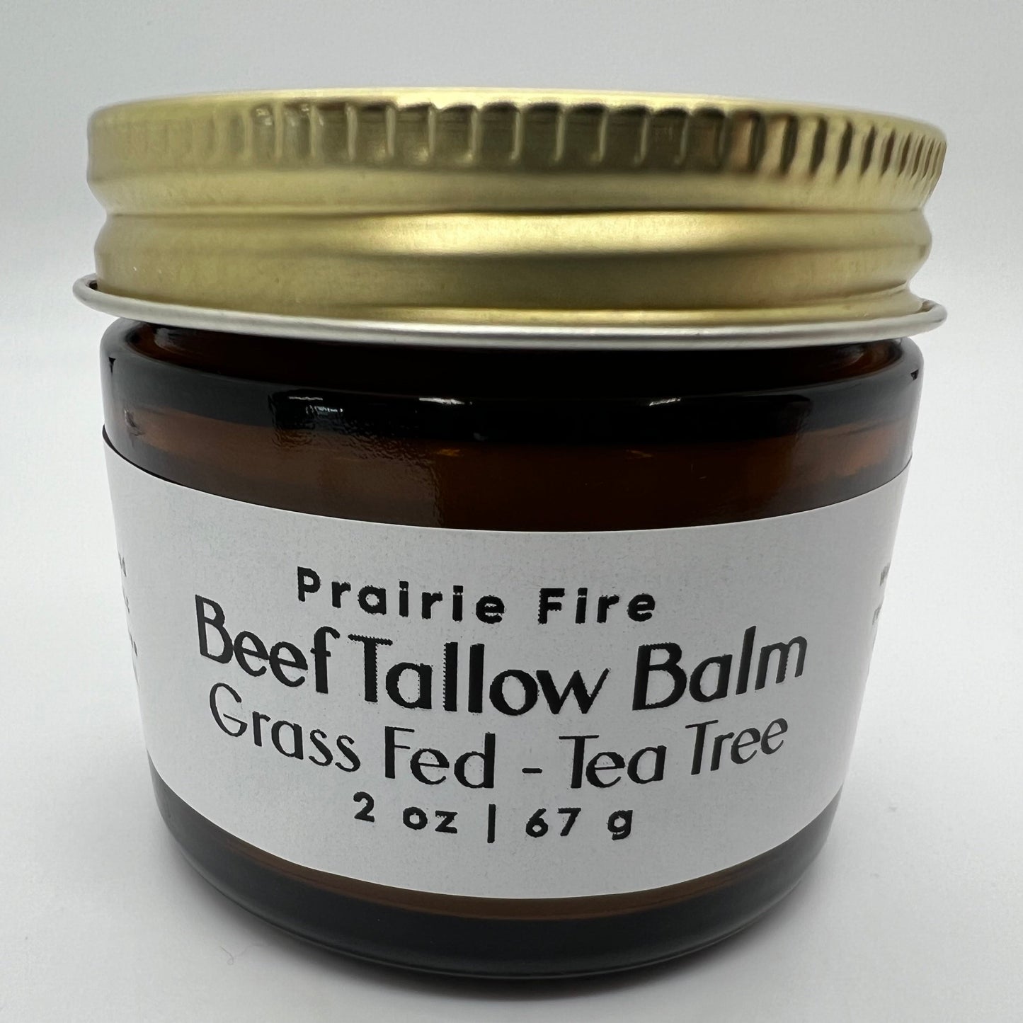 Beef Tallow Balm - 2 oz - Organic Grass Fed - Body Butter - Prairie Fire Kansas Native Pasture
