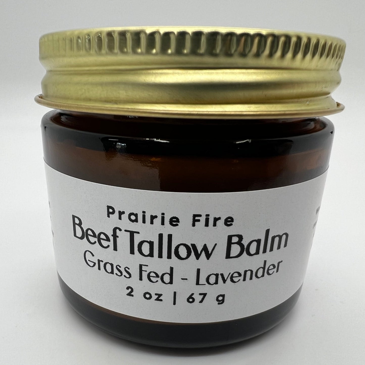 Beef Tallow Balm - 2 oz - Organic Grass Fed - Body Butter - Prairie Fire Kansas Native Pasture