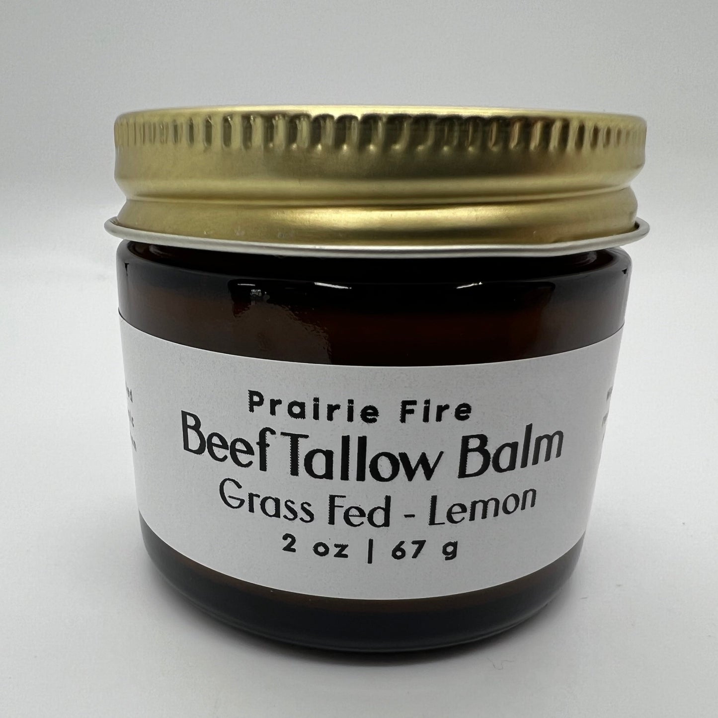 Beef Tallow Balm - 2 oz - Organic Grass Fed - Body Butter - Prairie Fire Kansas Native Pasture