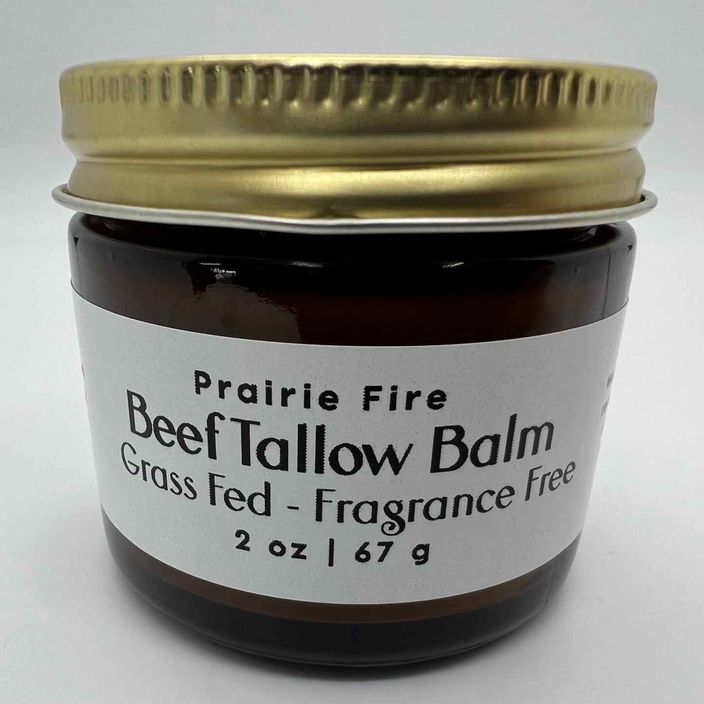 Beef Tallow Balm - 2 oz - Organic Grass Fed - Body Butter - Prairie Fire Kansas Native Pasture