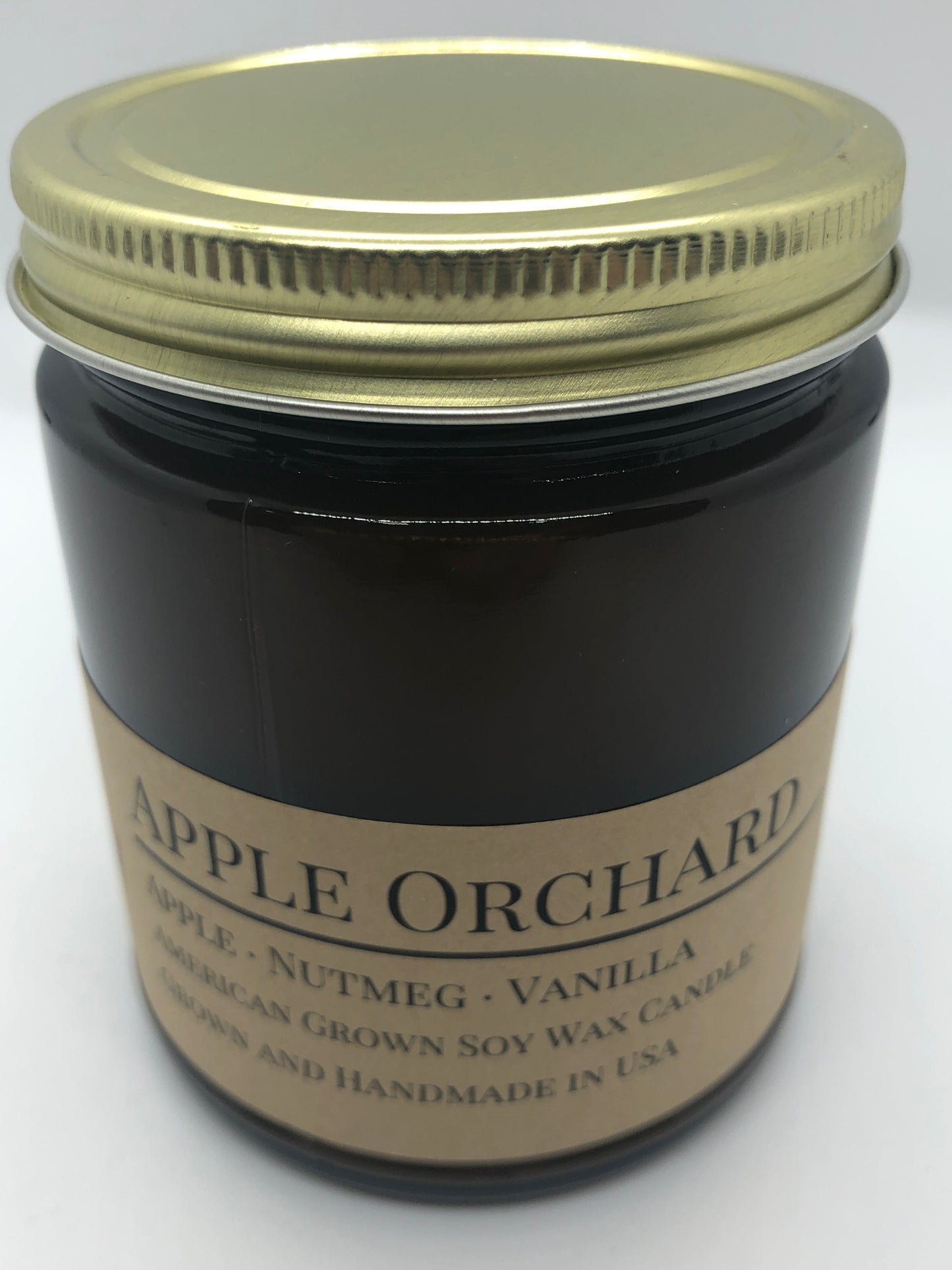Apple Orchard Soy Candle | 9 oz Amber Apothecary Jar