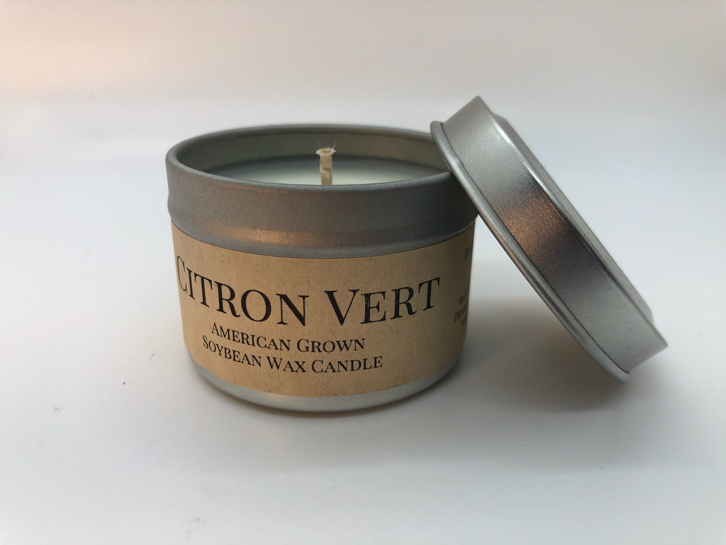 Citron Vert Soy Candle | 2 oz Travel Tin