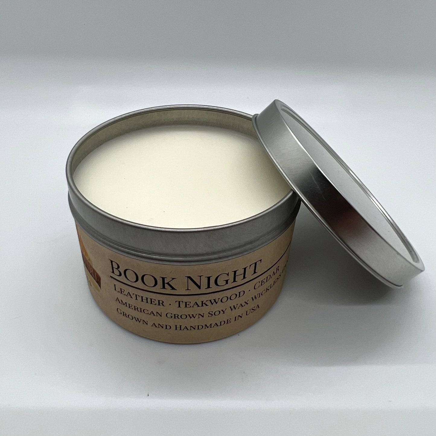 Book Night Soy Wickless Candle Melt | 8 oz Travel Tin