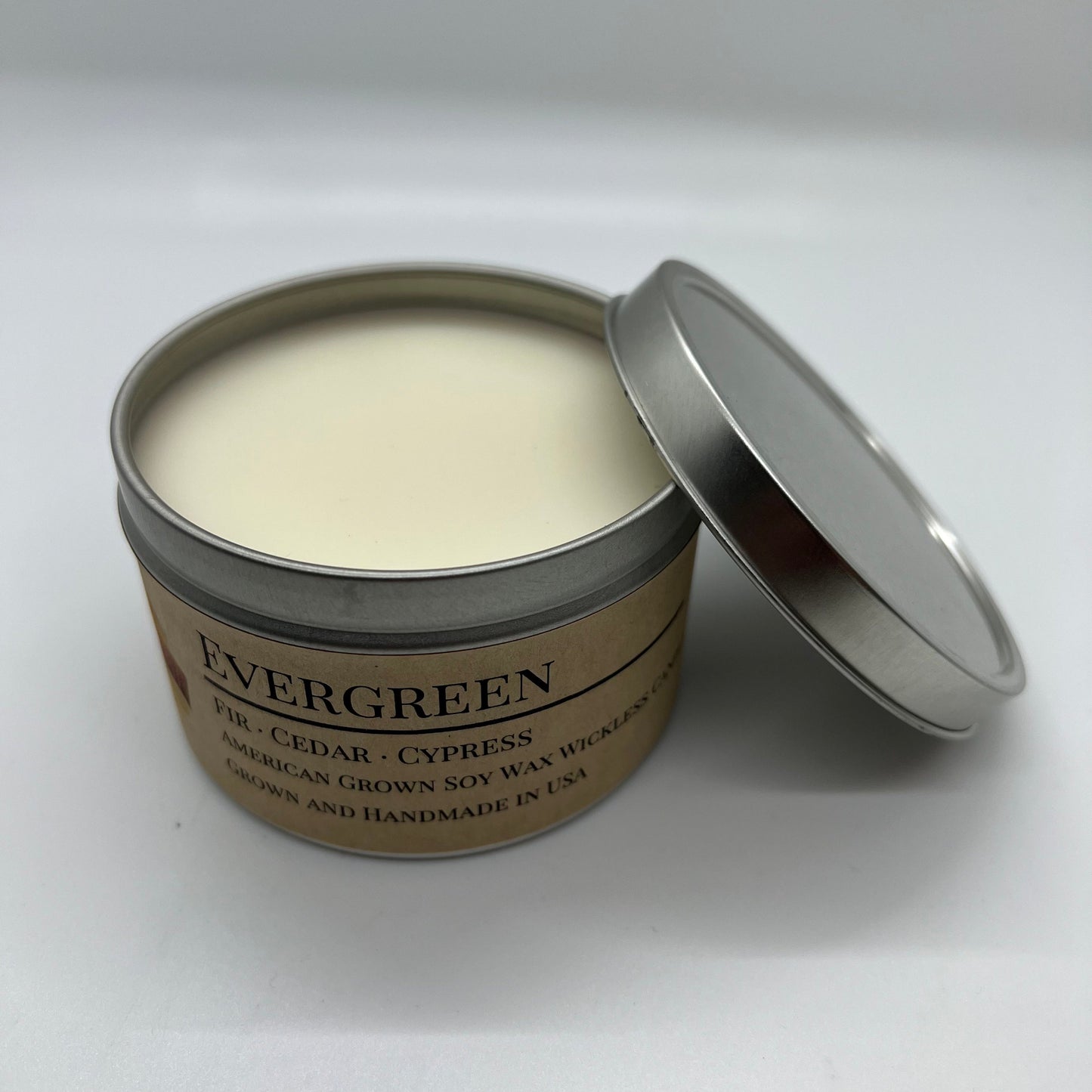 Evergreen Soy Wickless Candle Melt | 8 oz Travel Tin