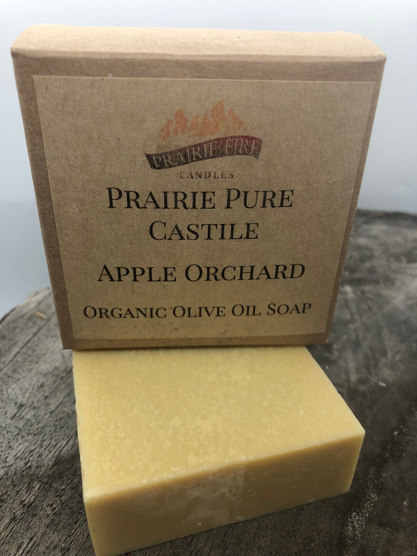 Apple Orchard Real Castile Organic Olive Oil Soap for Sensitive Skin - Dye Free - 100% Certified Organic Extra Virgin Olive Oil