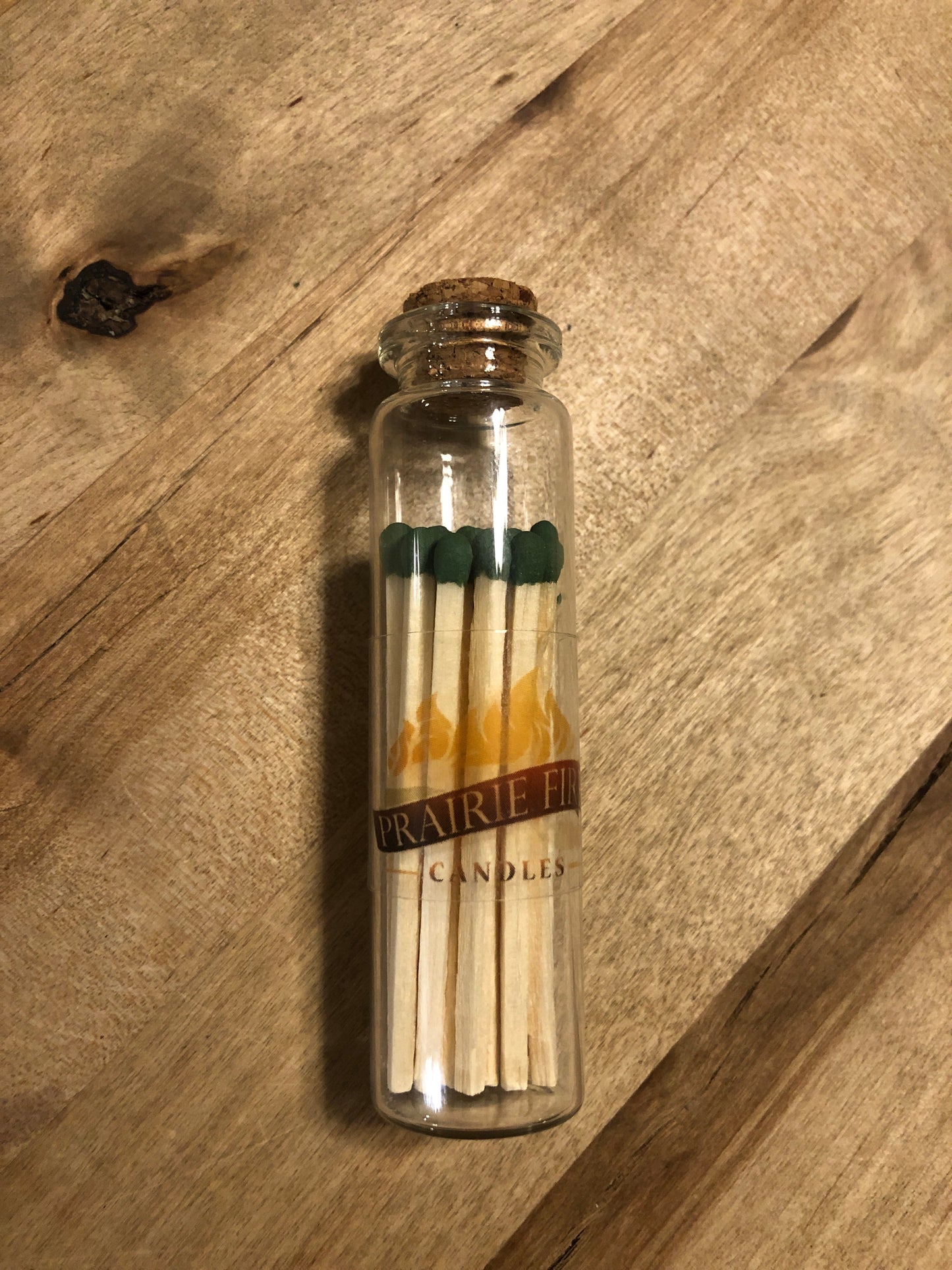 Apothecary Jar Wooden Matches (With Prairie Fire Logo)