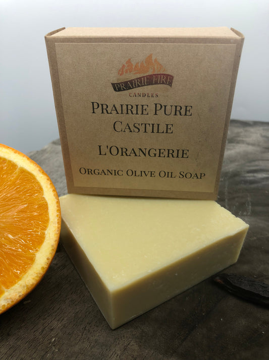 L'Orangerie Real Castile Organic Olive Oil Soap for Sensitive Skin - Dye Free - 100% Certified Organic Extra Virgin Olive Oil