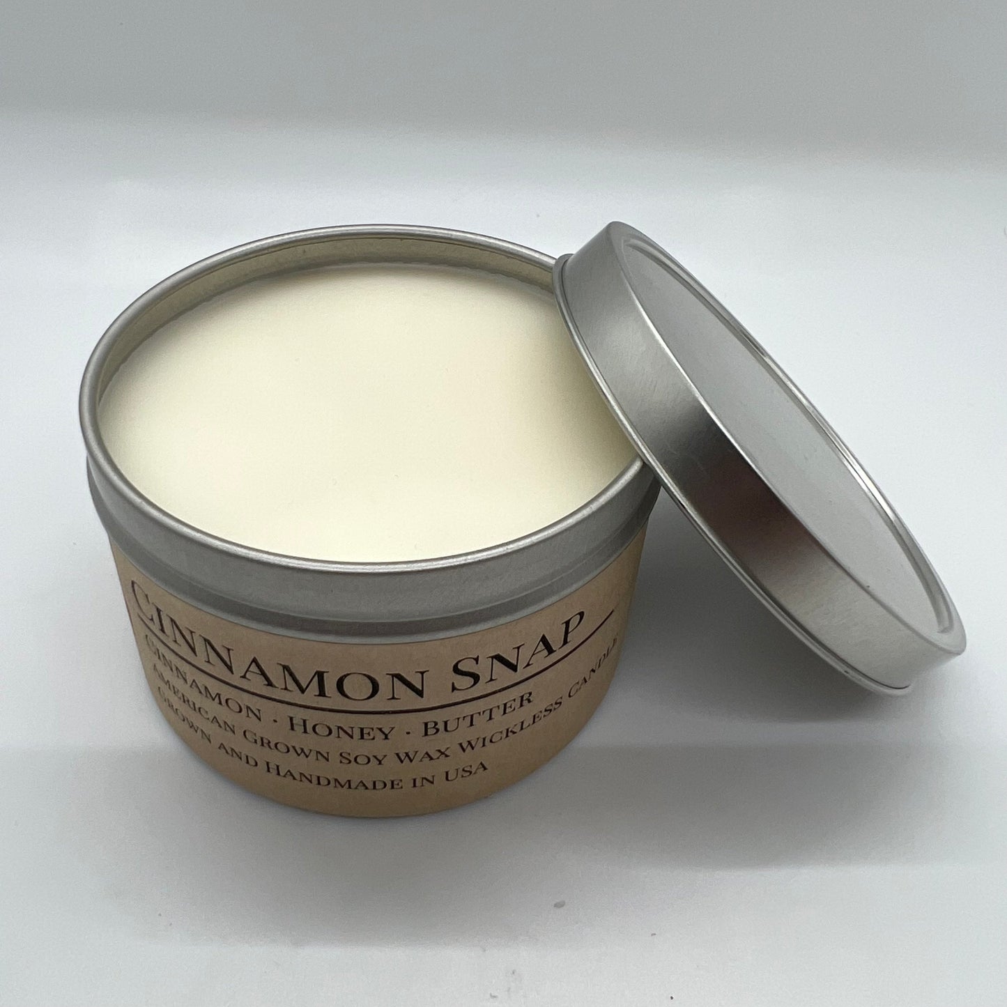Cinnamon Snap Soy Wickless Candle Melt | 8 oz Travel Tin