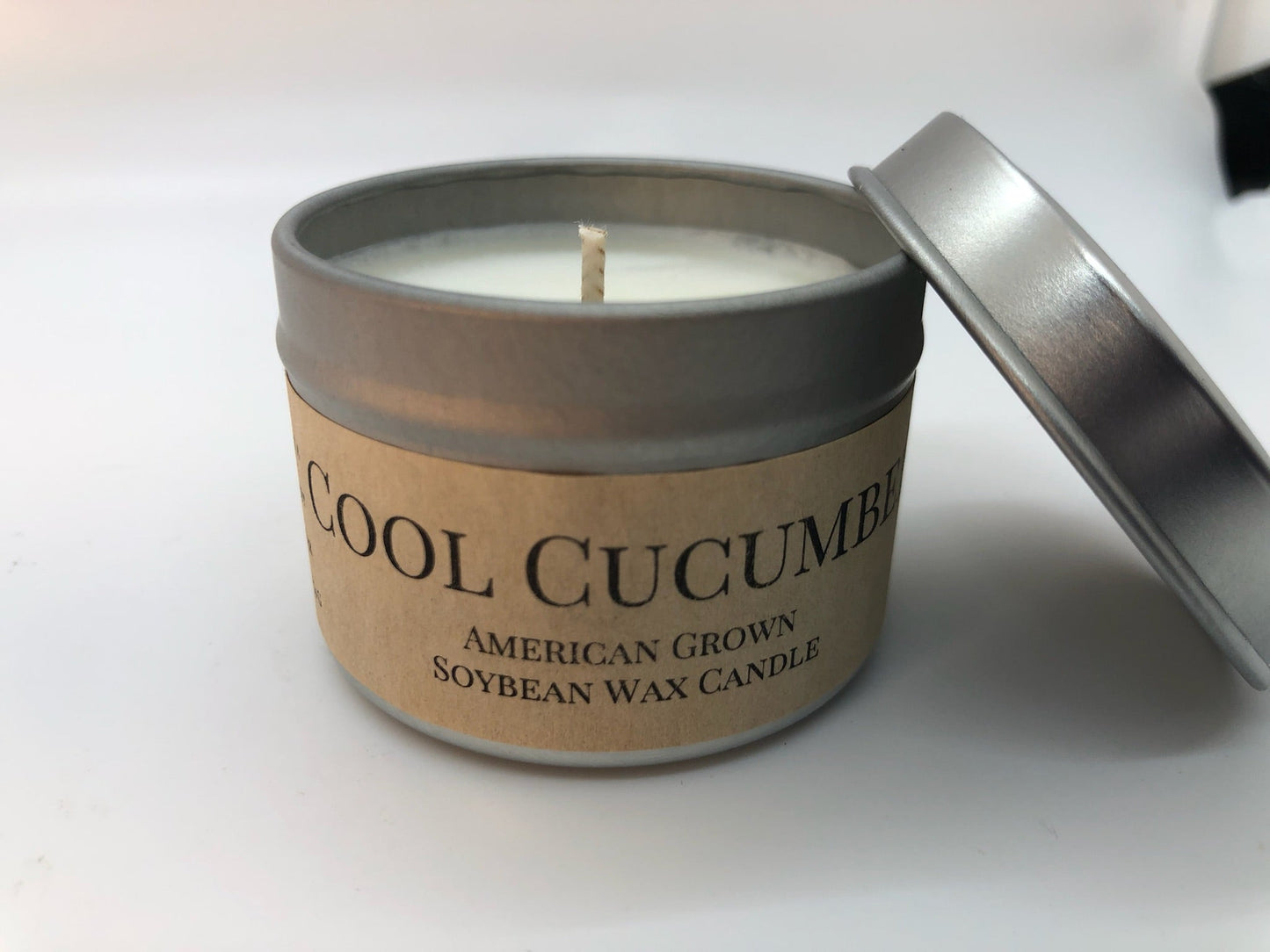 Cool Cucumber Soy Candle | 2 oz Travel Tin