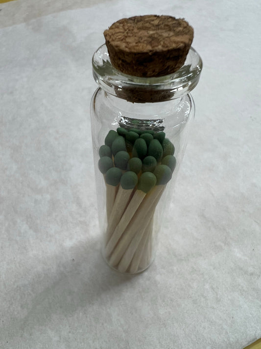 Apothecary Jar Wooden Matches - Case of 100 Jars (No Logo on Jar - RTL - Private Label)