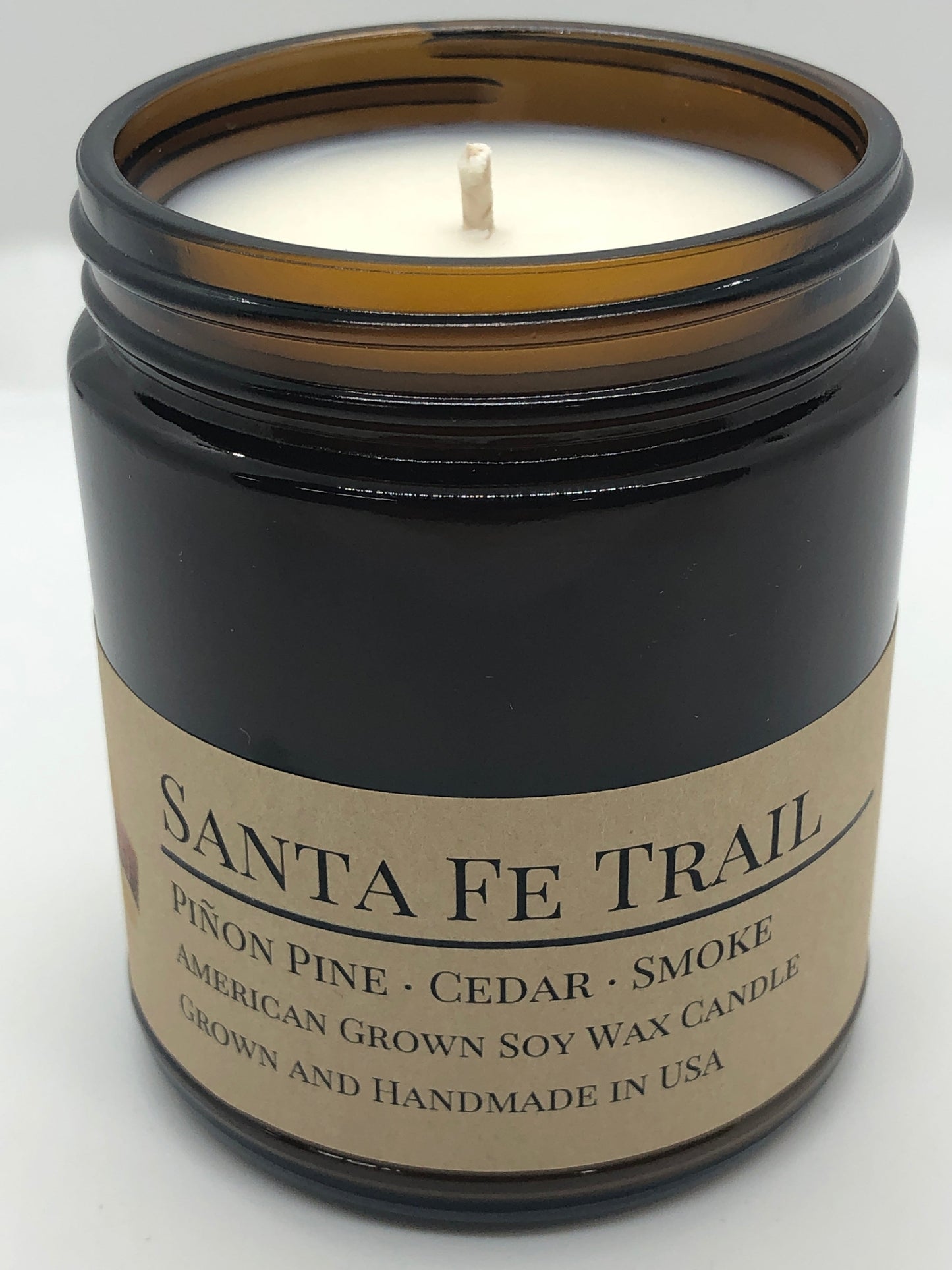 Santa Fe Trail Soy Candle | 9 oz Amber Apothecary Jar