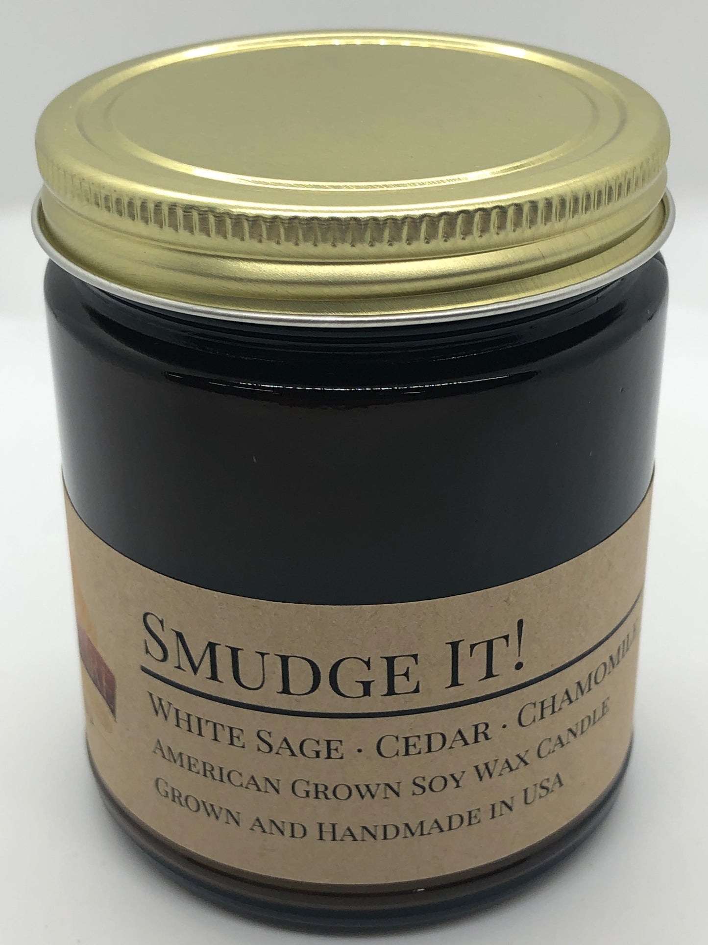 Smudge It! Soy Candle | 9 oz Amber Apothecary Jar