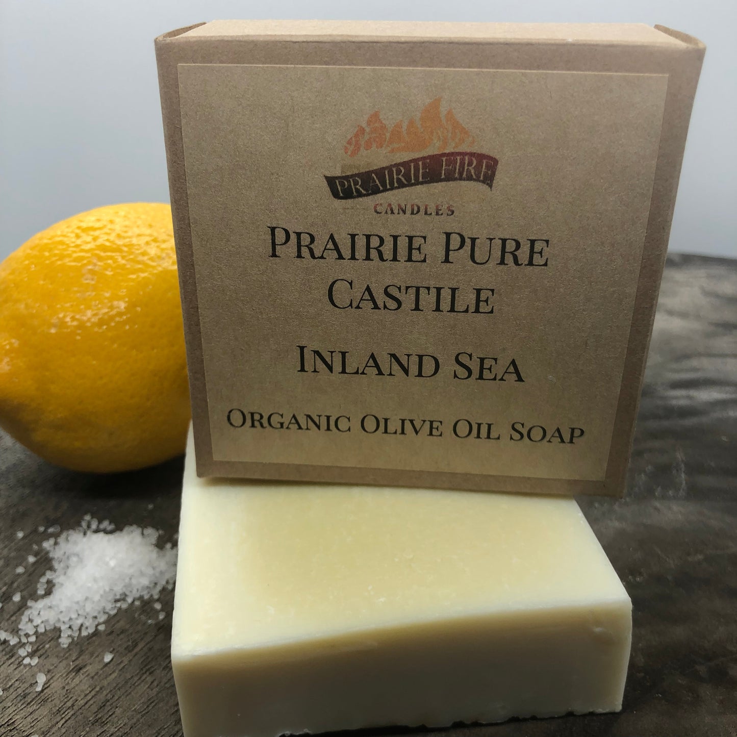 Inland Sea Real Castile Organic Olive Oil Soap for Sensitive Skin - Dye Free - 100% Certified Organic Extra Virgin Olive Oil