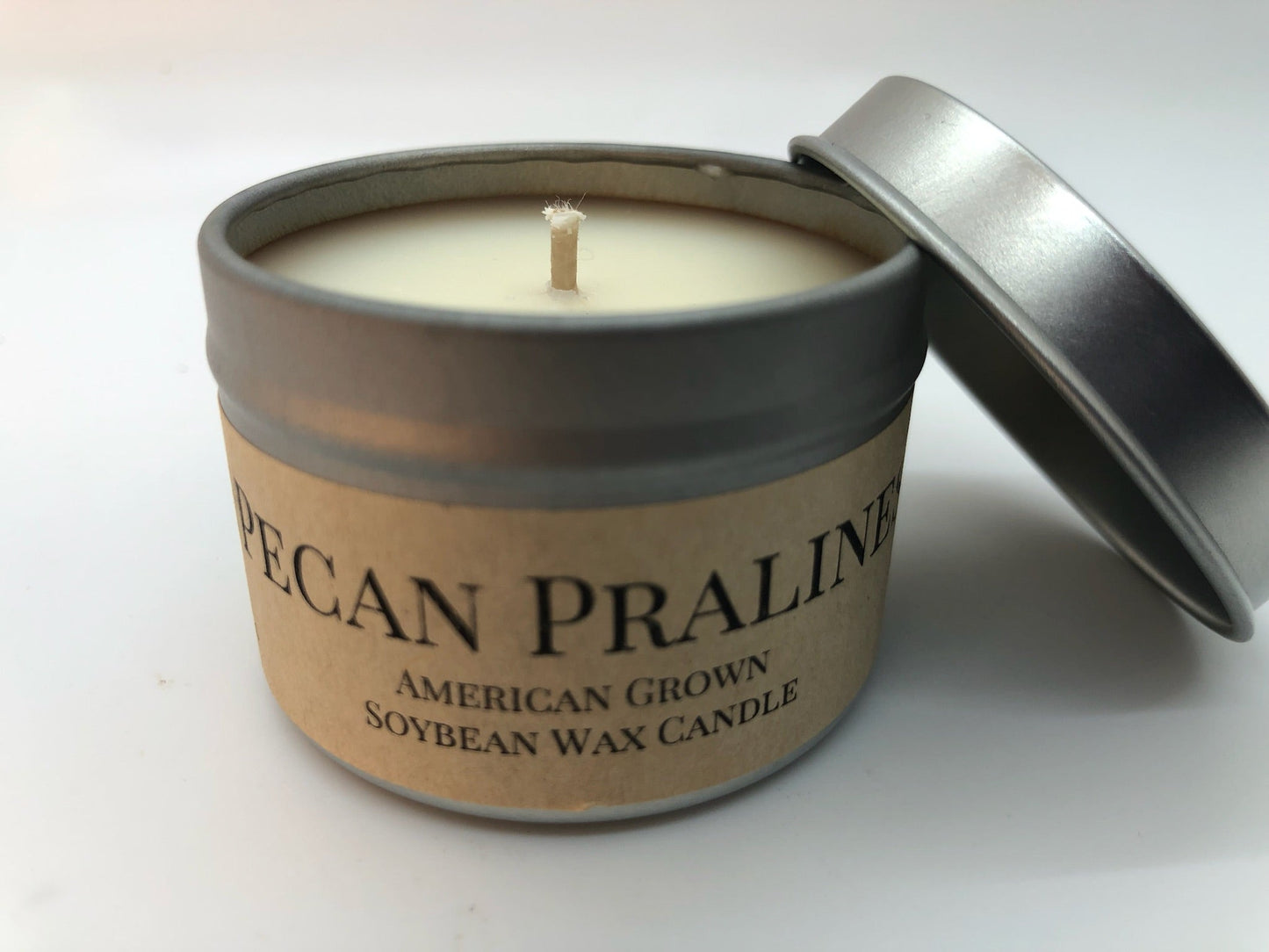 Pecan Pralines Soy Candle | 2 oz Travel Tin