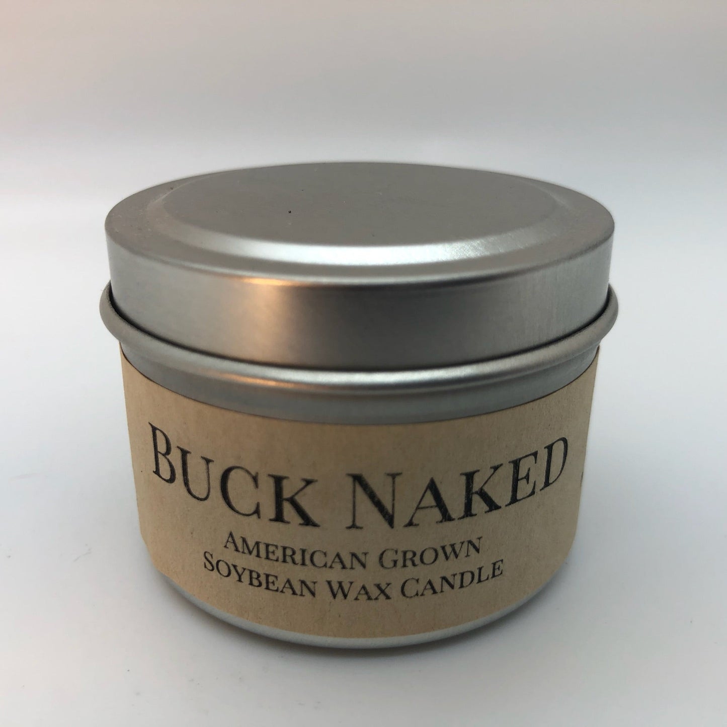 Buck Naked Soy Candle | 2 oz Travel Tin