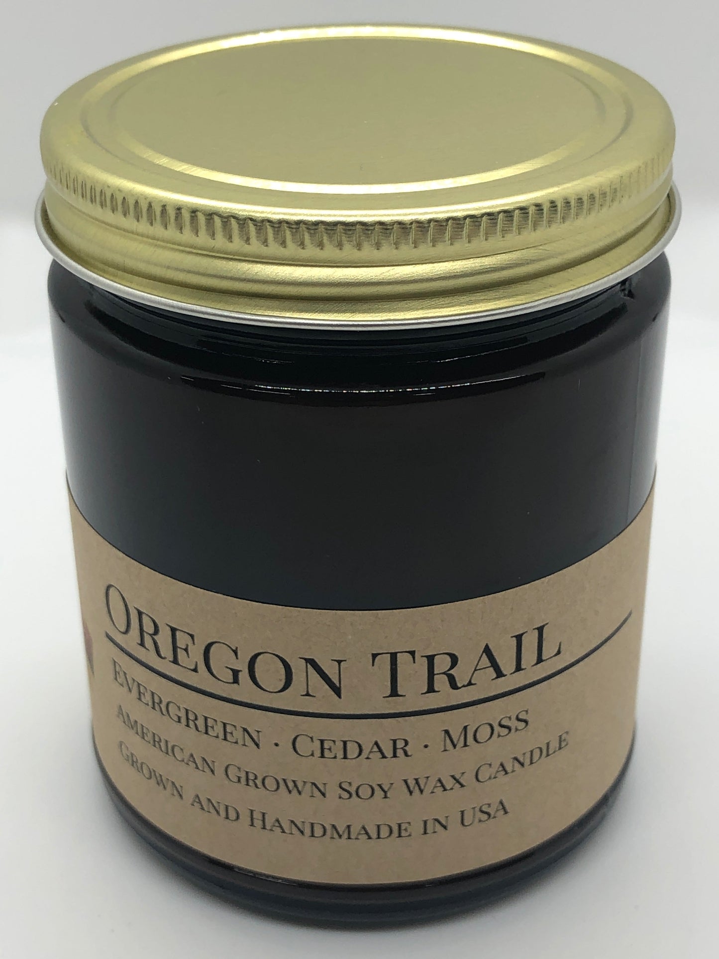 Oregon Trail Soy Candle | 9 oz Amber Apothecary Jar