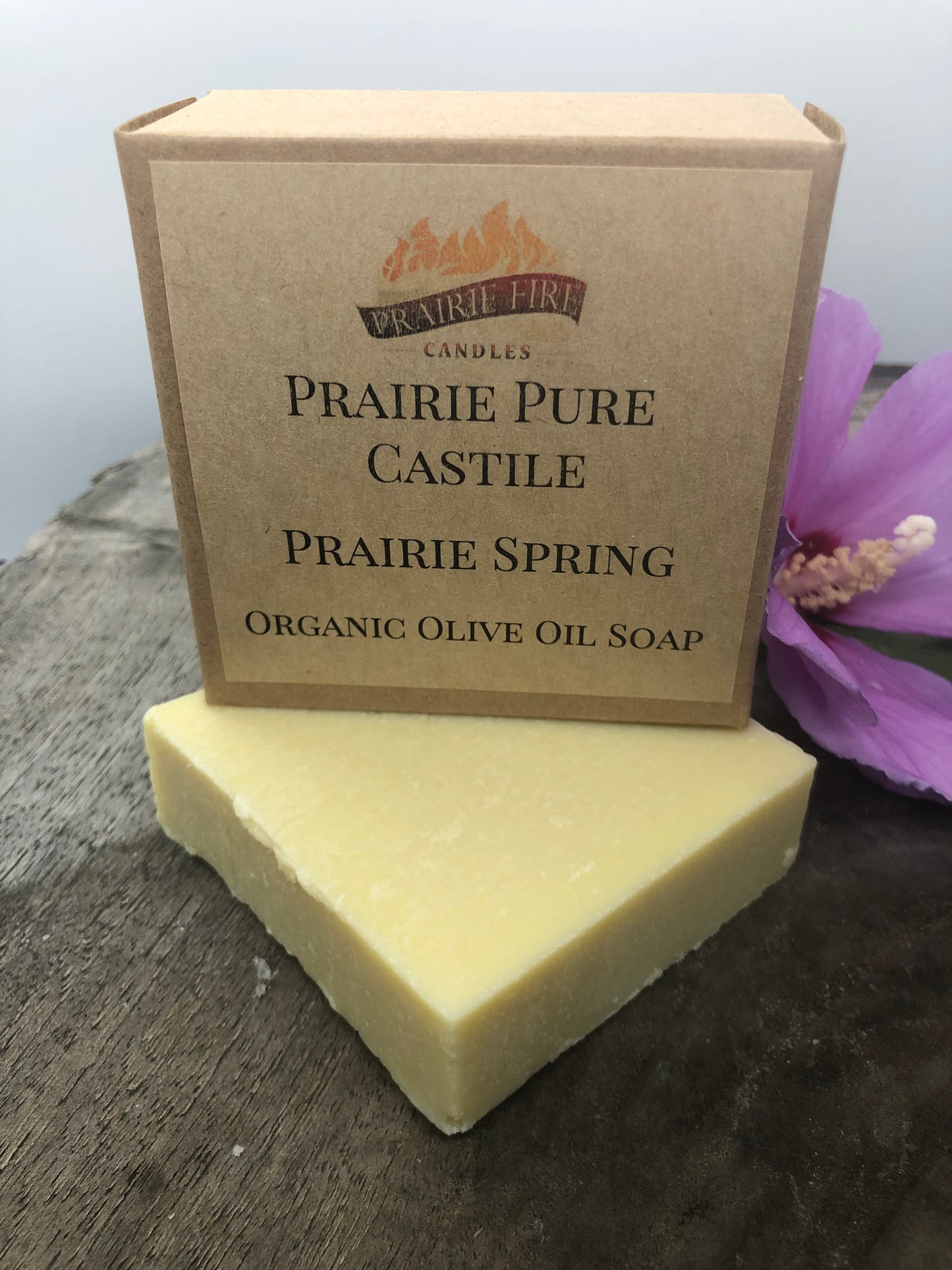 Prairie Spring Real Castile Organic Olive Oil Soap for Sensitive Skin - Dye Free - 100% Certified Organic Extra Virgin Olive Oil