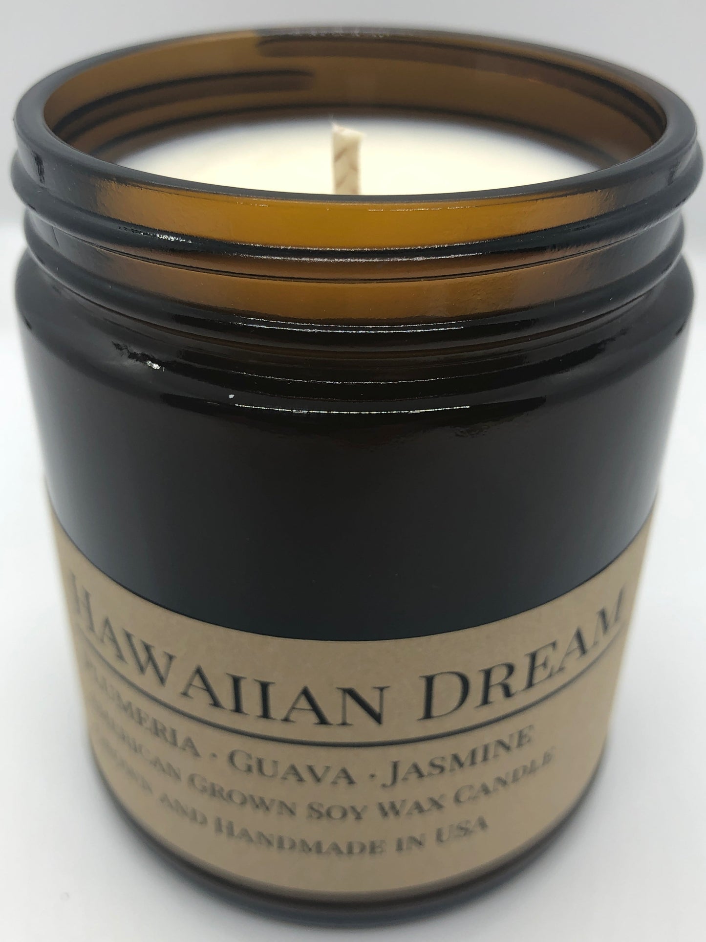 Hawaiian Dream Soy Candle | 9 oz Amber Apothecary Jar